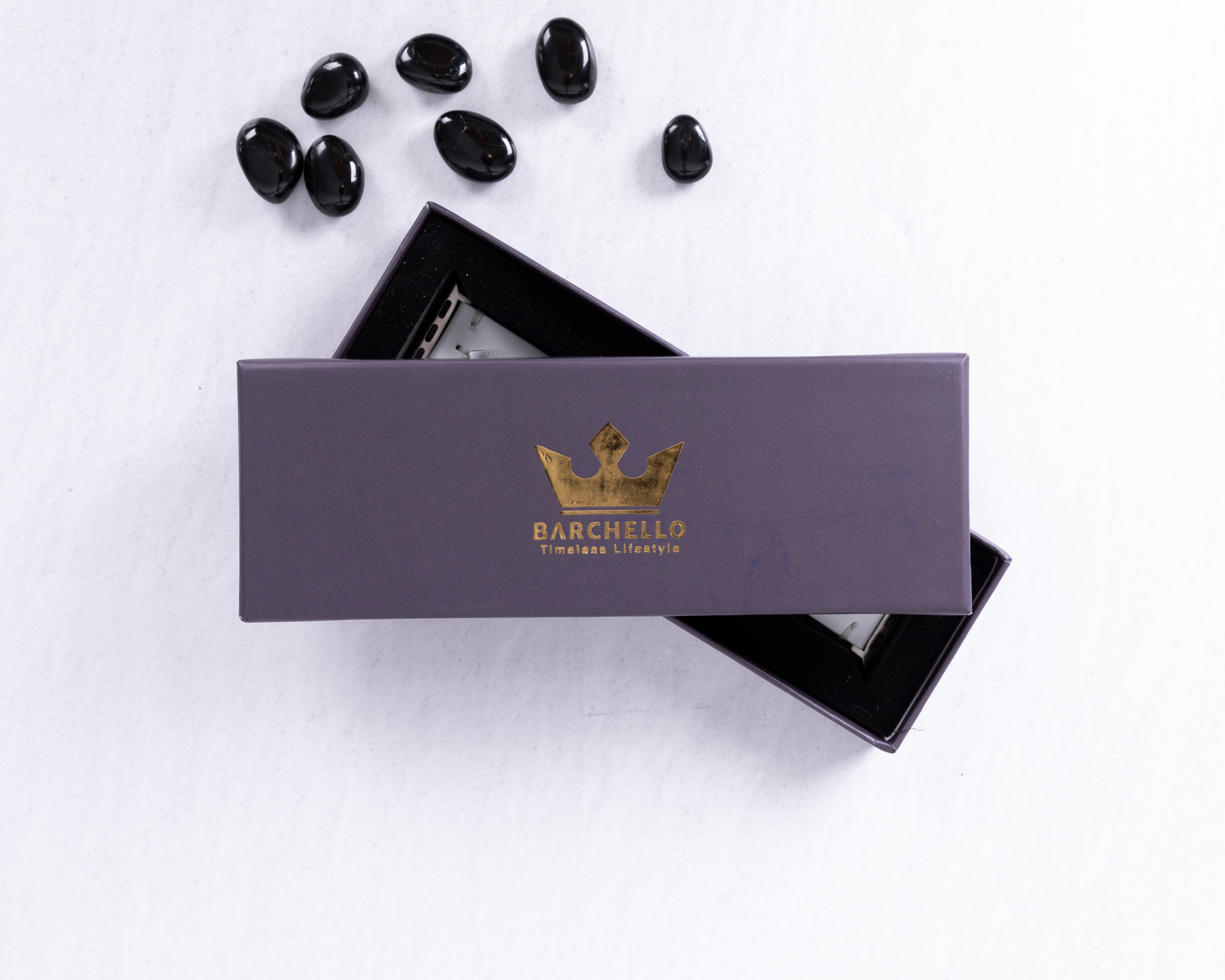 Handmade White Classic Vector Leather Band for Apple Watch