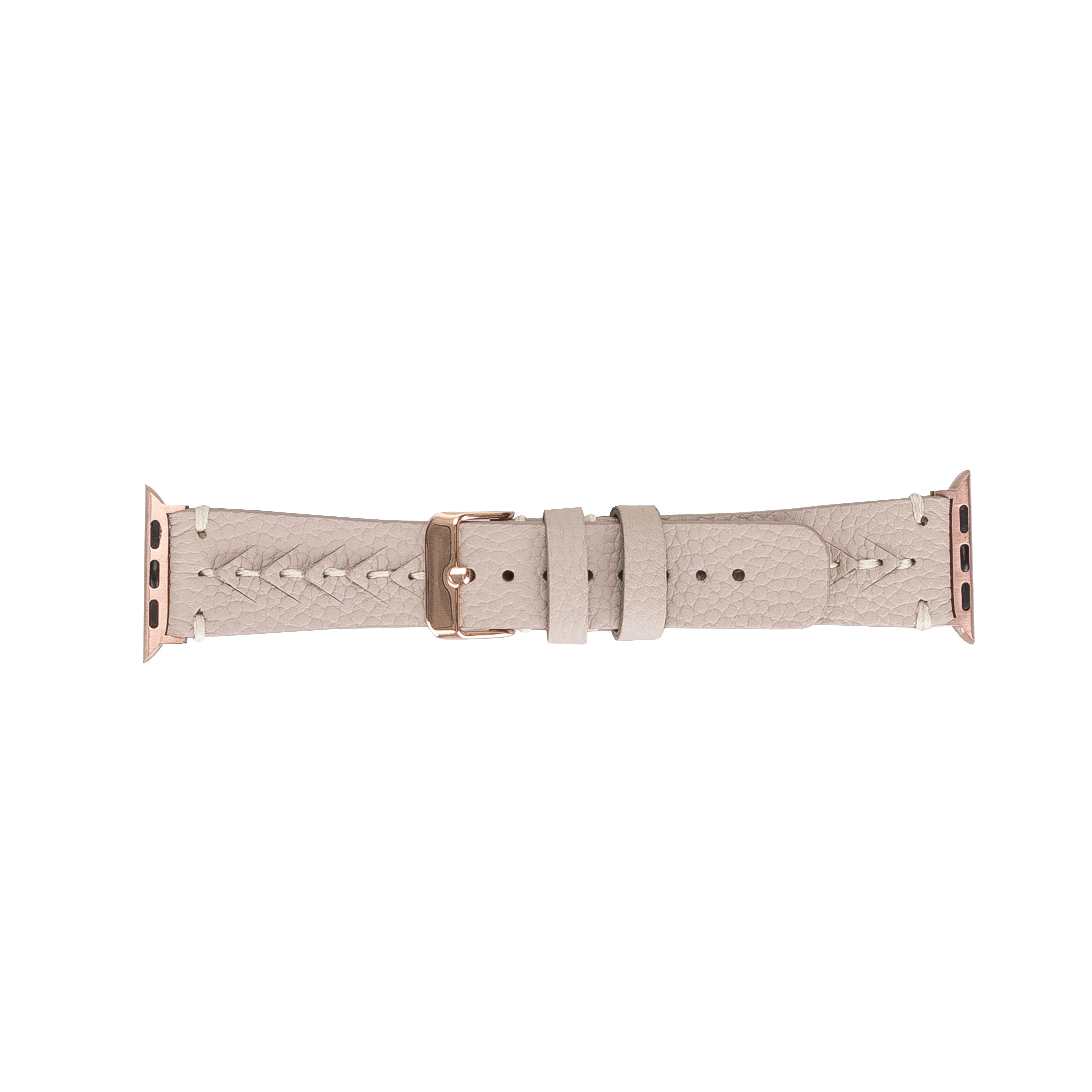 Handmade Beige Classic Vector Leather Band for Apple Watch