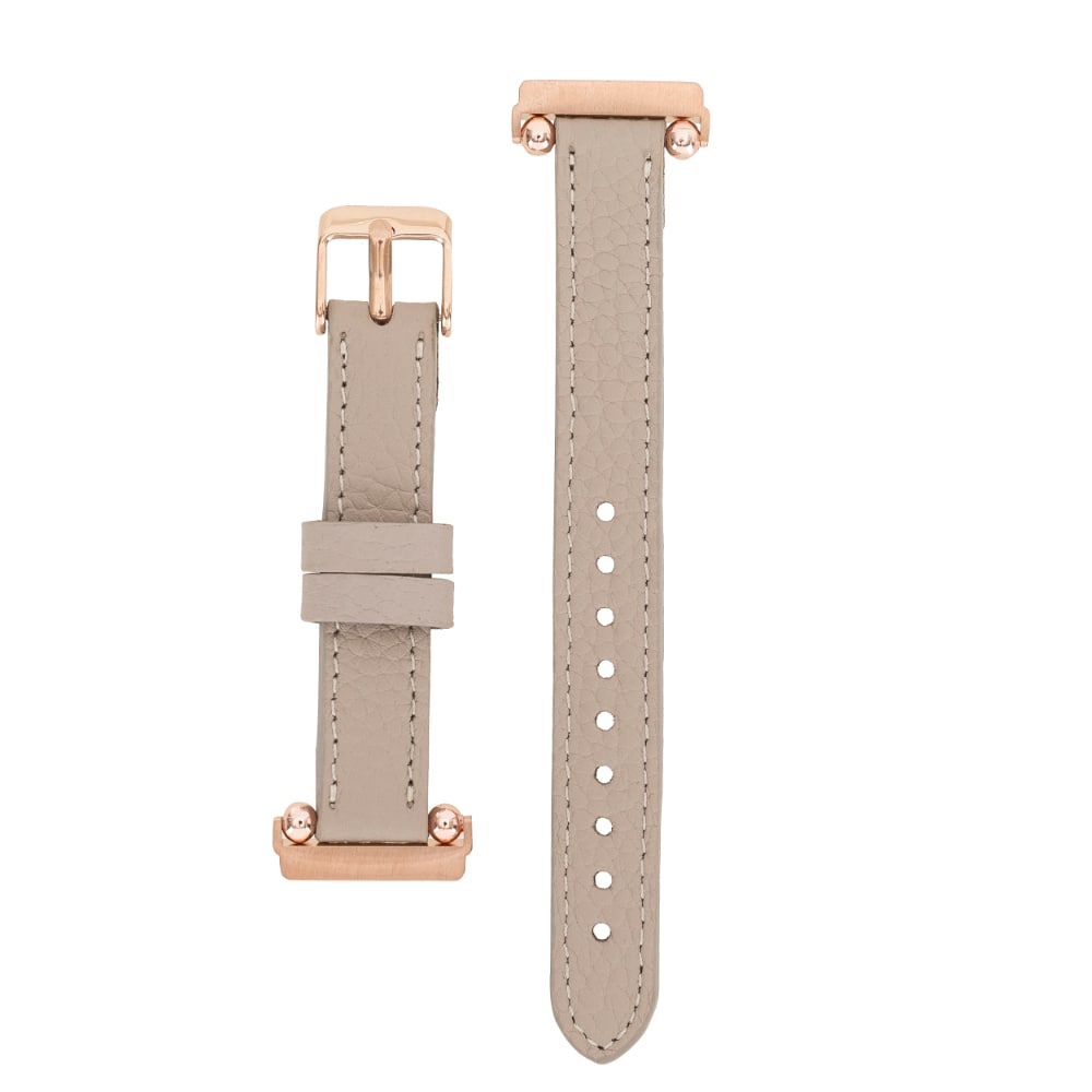 Luxury Beige Leather Fitbit Watch Band for All Series & Sizes - MADUEM - 6