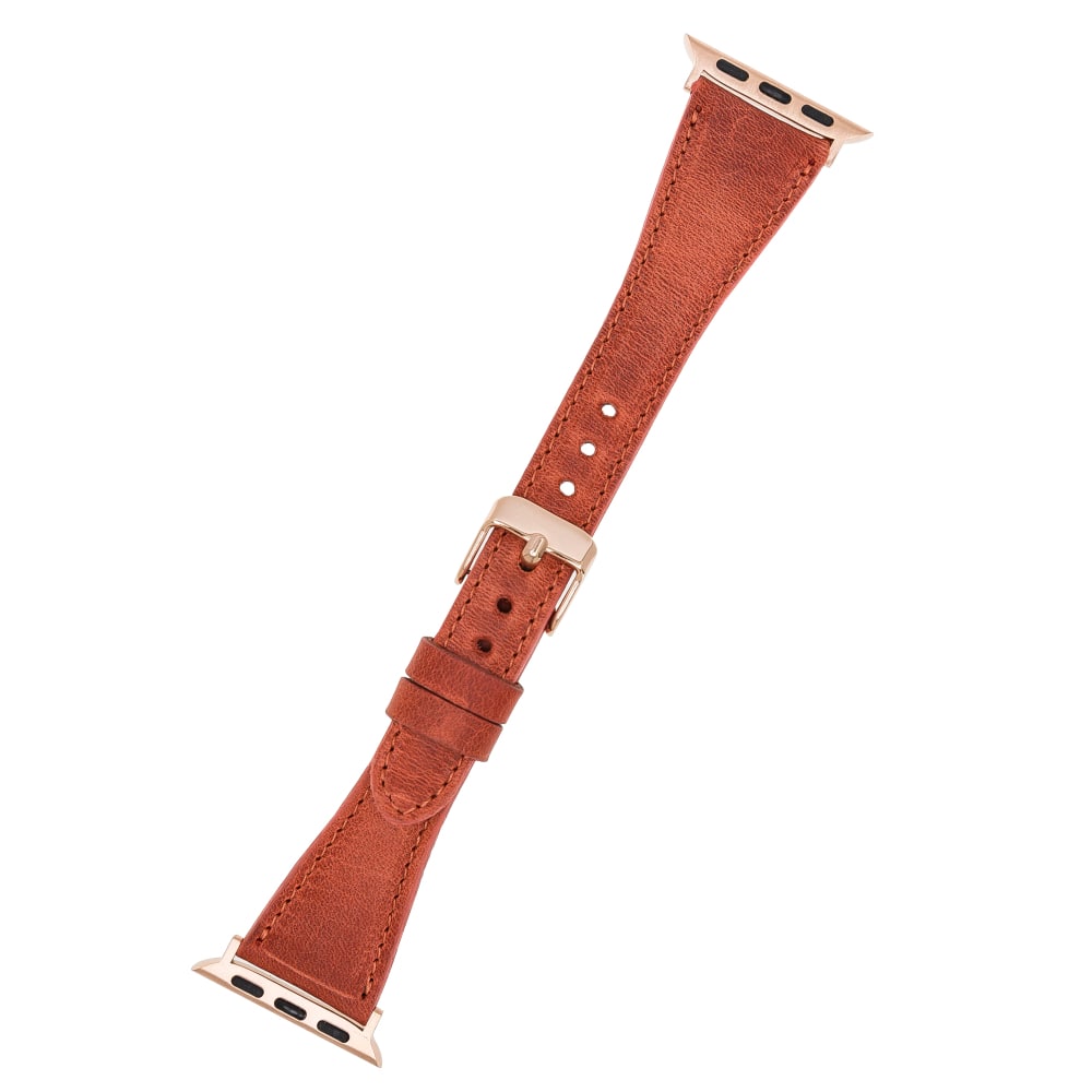 Luxury Brick Leather Apple Watch Band for All Series & Sizes - MADUEM - 1