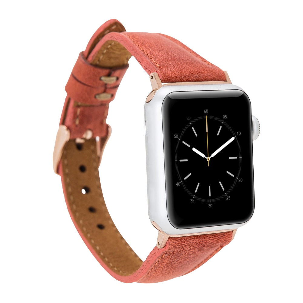 Luxury Brick Leather Apple Watch Band for All Series & Sizes - MADUEM - 2