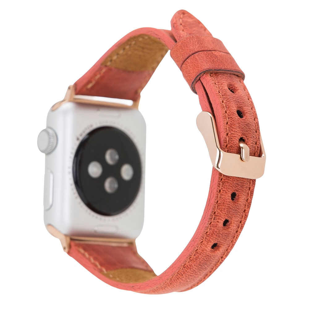 Luxury Brick Leather Apple Watch Band for All Series & Sizes - MADUEM - 3