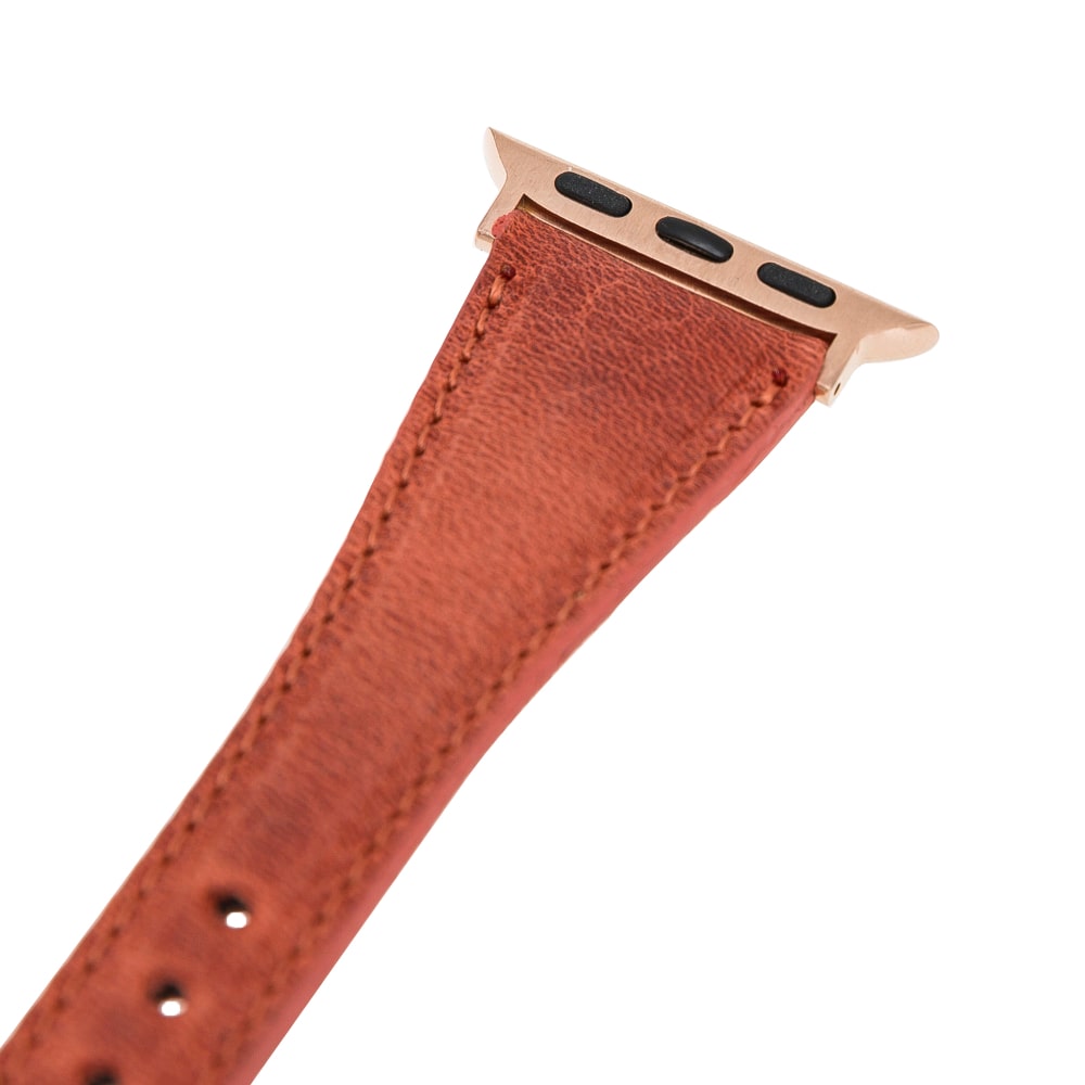 Luxury Brick Leather Apple Watch Band for All Series & Sizes - MADUEM - 4