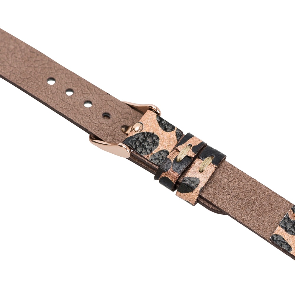 Luxury Leopard Furry Skinny Leather Apple Watch Band for All Series & Sizes - MADUEM - 8