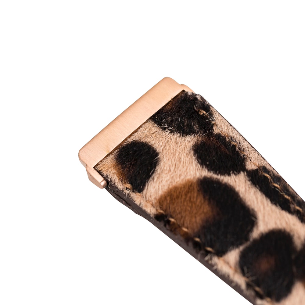 Luxury Leopard Furry Leather Fitbit Watch Band for All Series & Sizes - MADUEM - 4