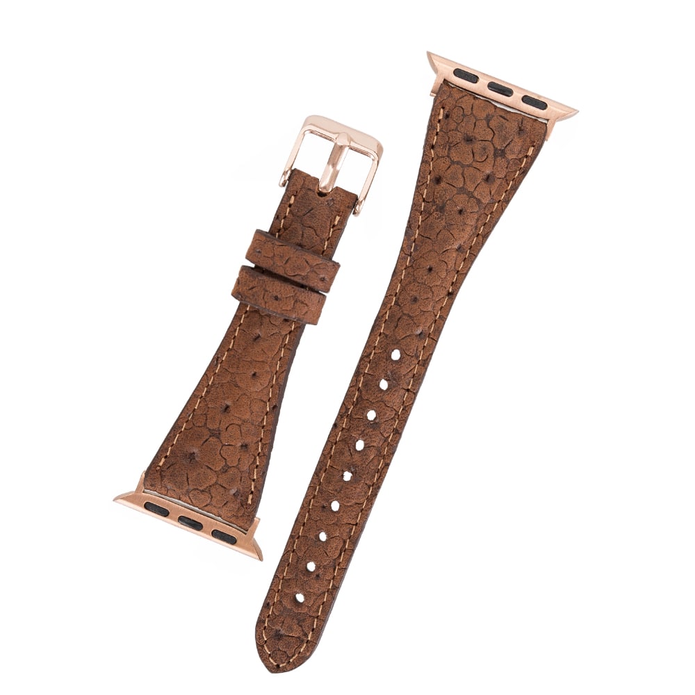 Luxury Olive Green Leather Apple Watch Band for All Series & Sizes - MADUEM - 5