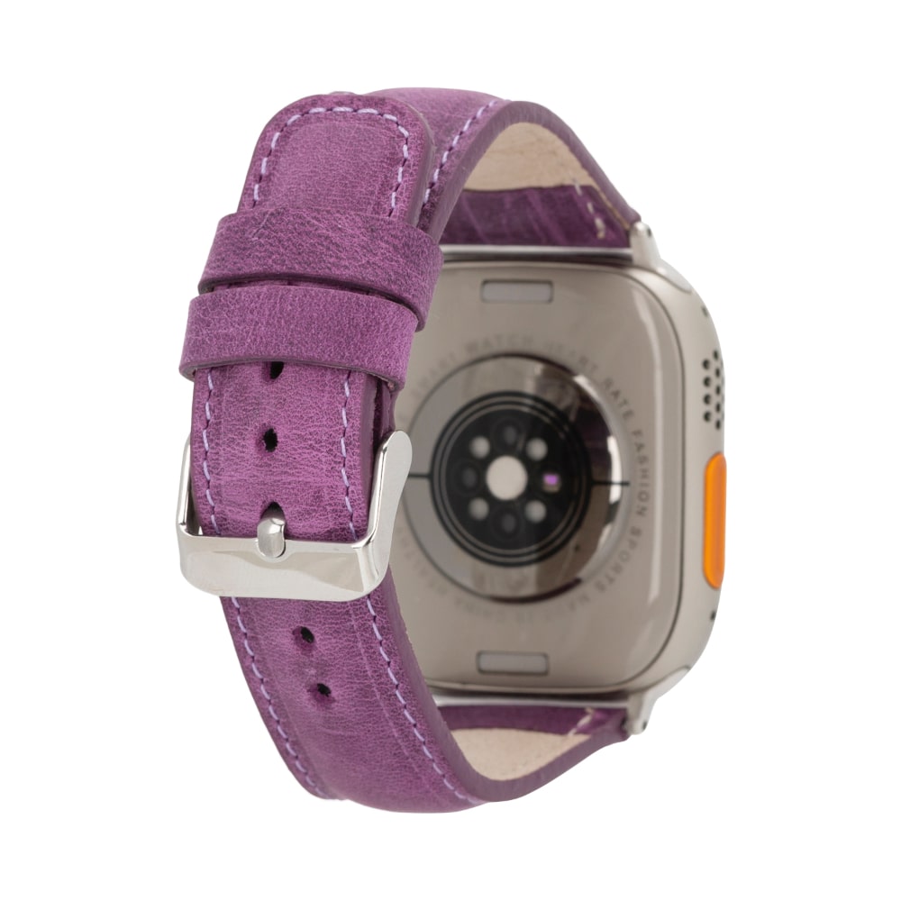 Luxury Orchid Classic Leather Apple Watch Band for All Series & Sizes - MADUEM - 3