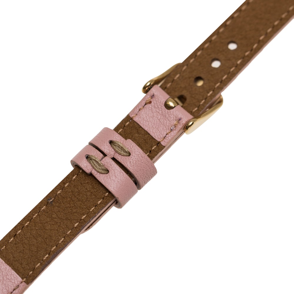 Luxury Pink Skinny Leather Apple Watch Band for All Series & Sizes - MADUEM - 5