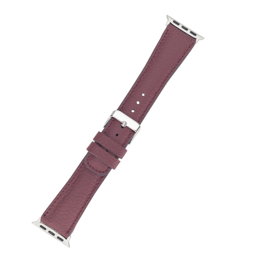Luxury Sand Classic Leather Apple Watch Band for All Series & Sizes - MADUEM - 3
