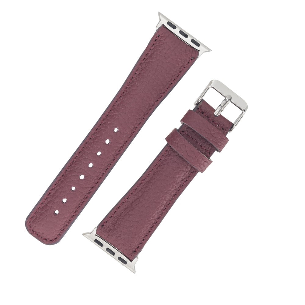 Luxury Sand Classic Leather Apple Watch Band for All Series & Sizes - MADUEM - 4