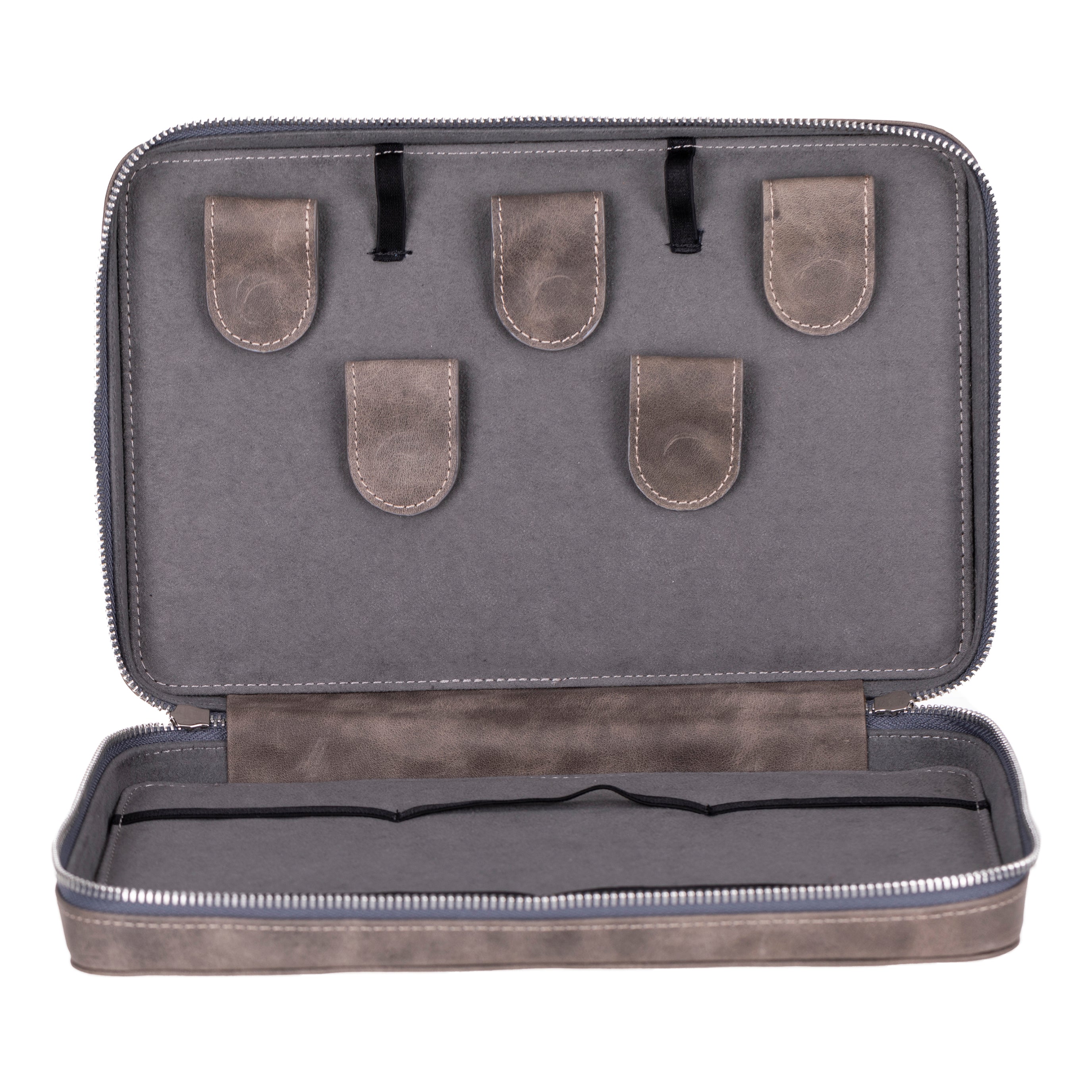 Leather Travel Cable Organizer