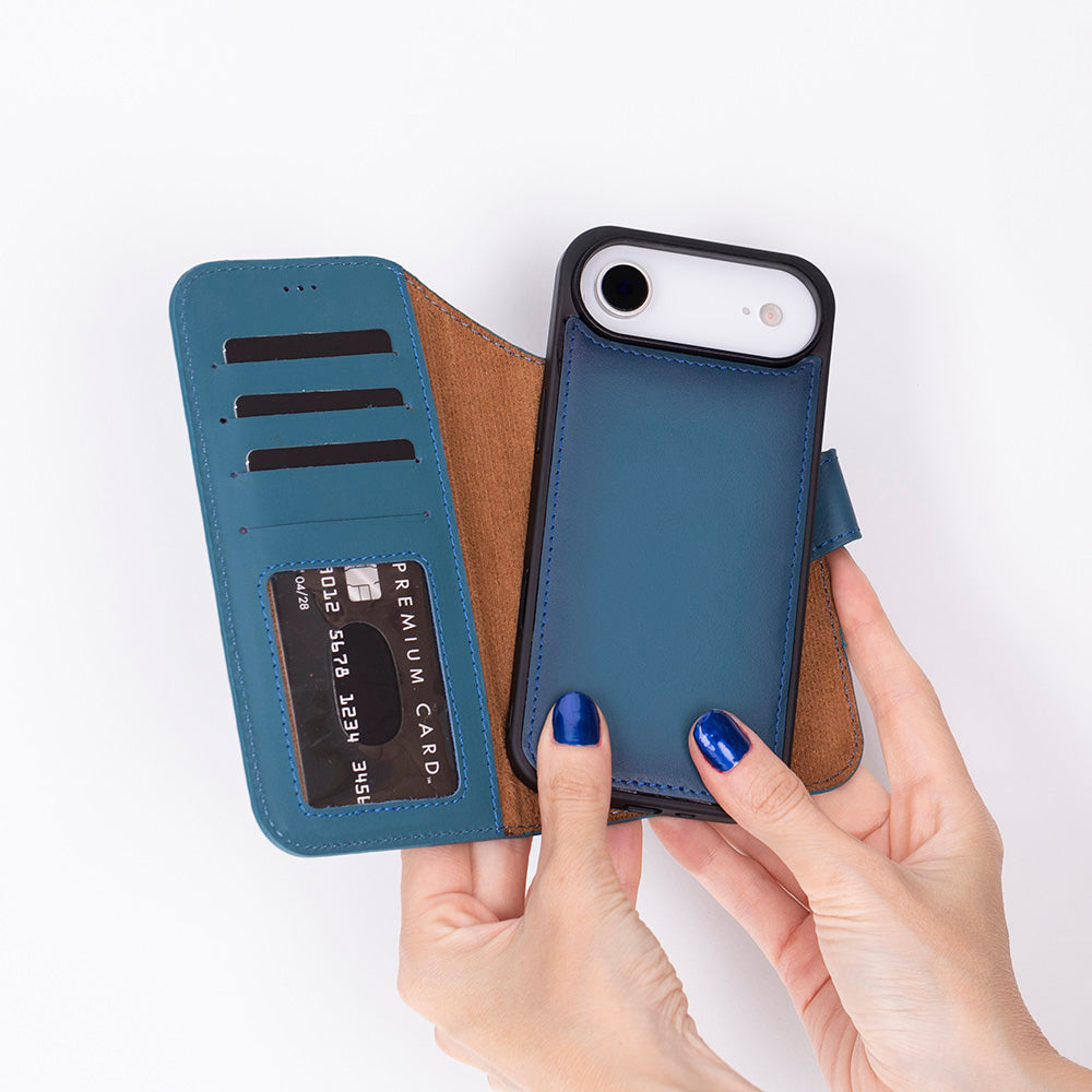 Magic iPhone 17 Air Leather Detachable Wallet Case