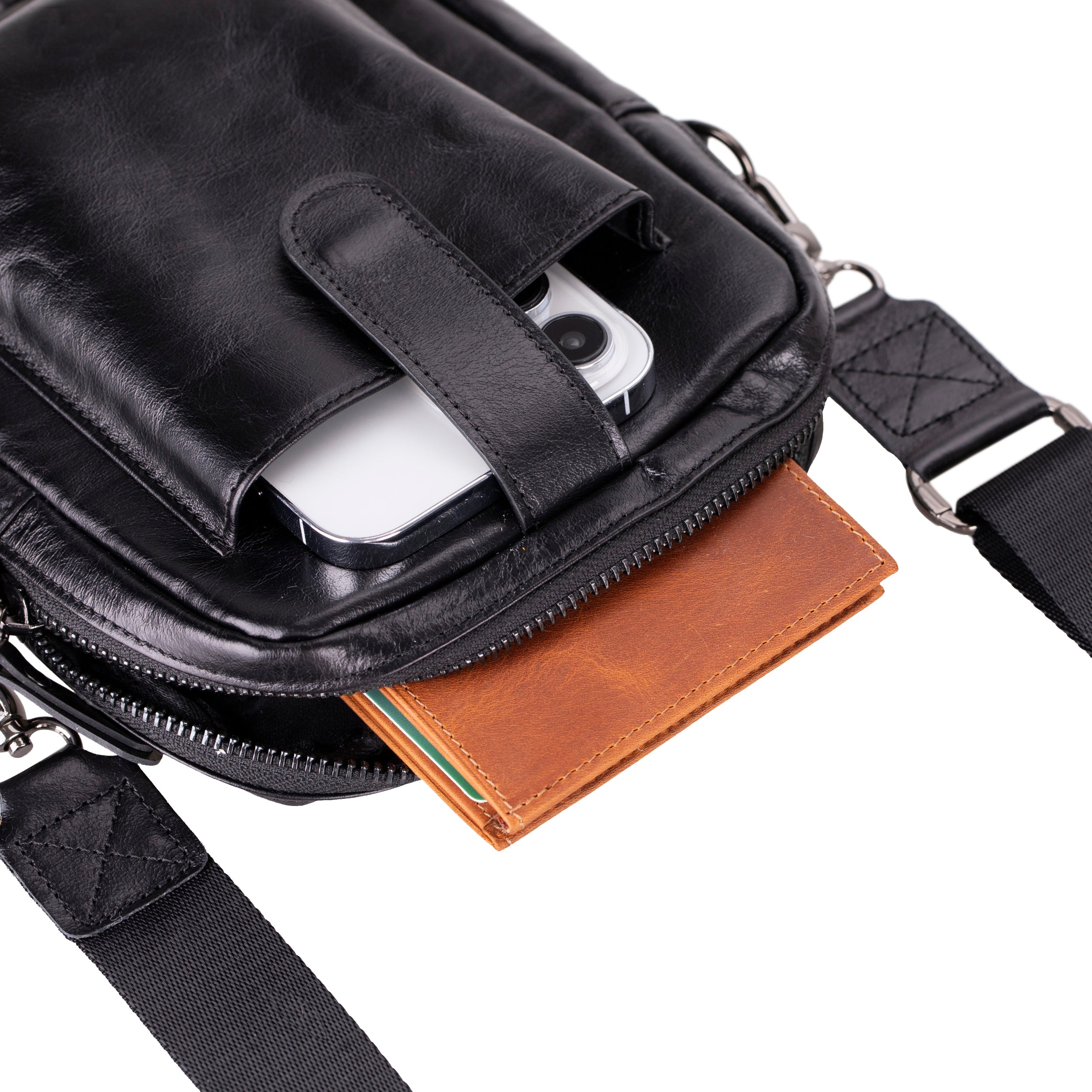 Pisa Leather Crossbody Bag