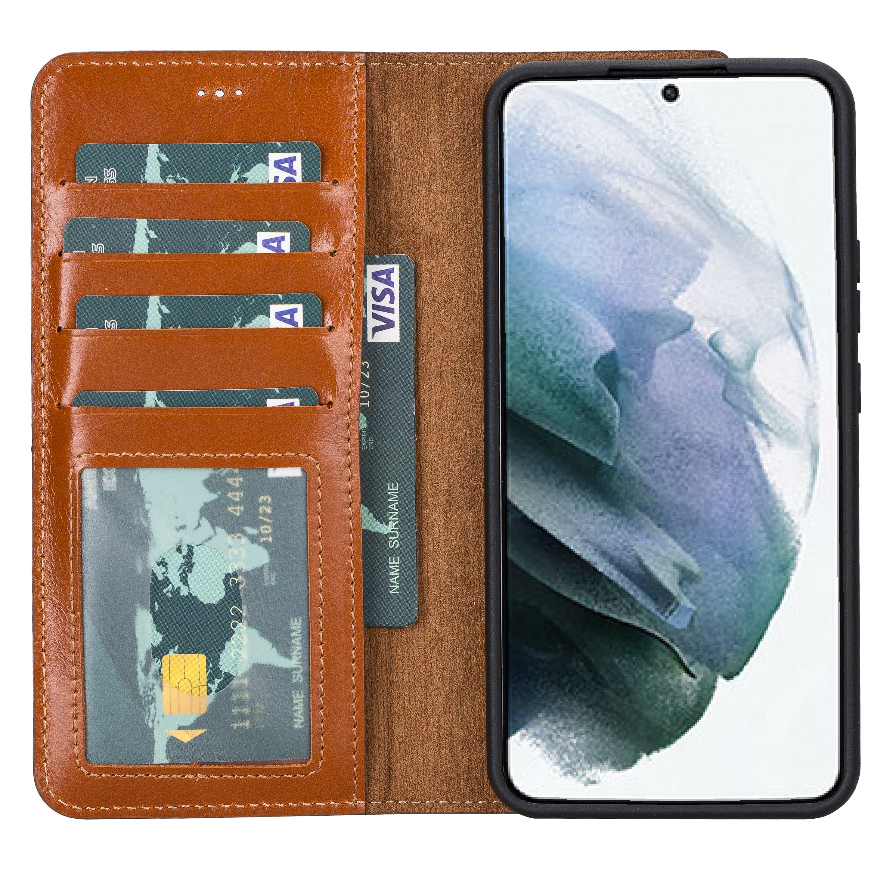Magic Samsung Galaxy S22 Plus Leather Detachable Wallet Case