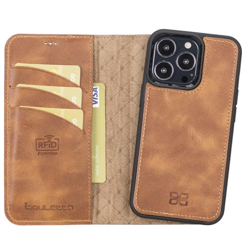 Apple iPhone 13 Series Detachable Leather Wallet Case - MW Bouletta LTD