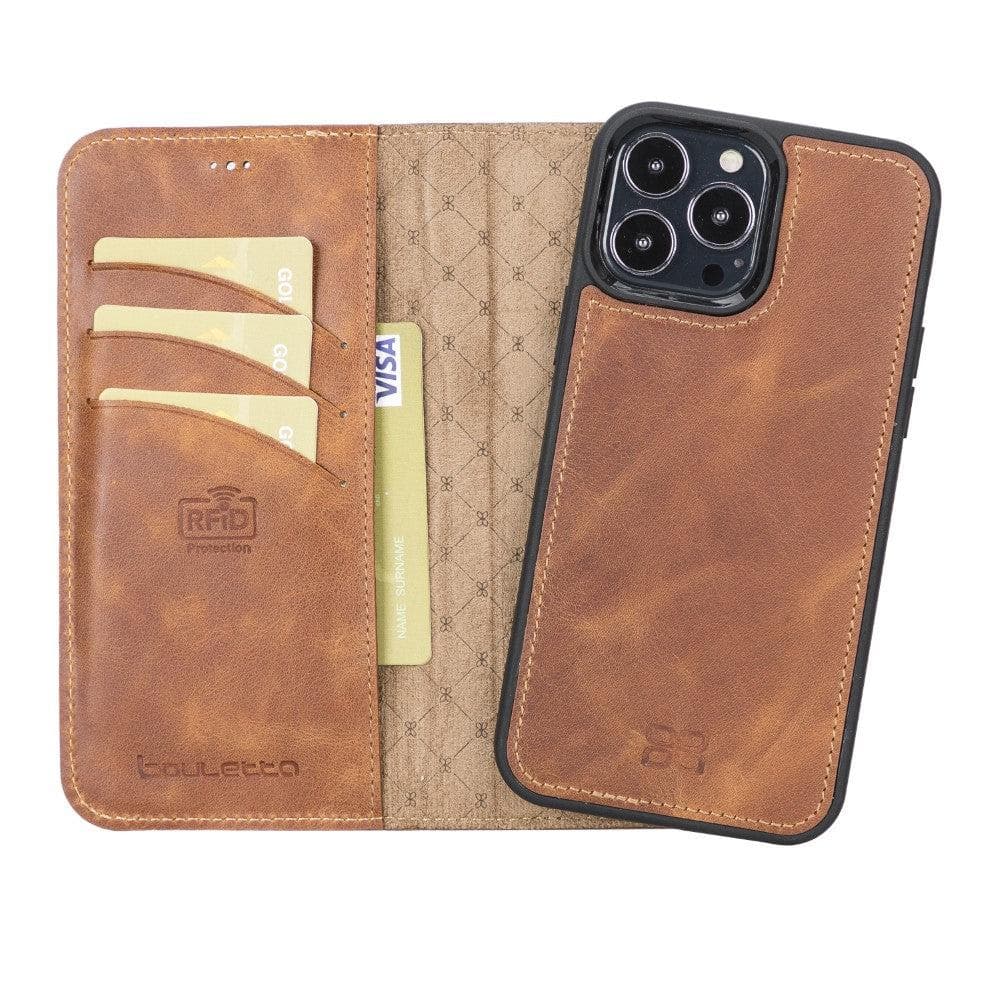 Apple iPhone 13 Series Detachable Leather Wallet Case - MW Bouletta LTD