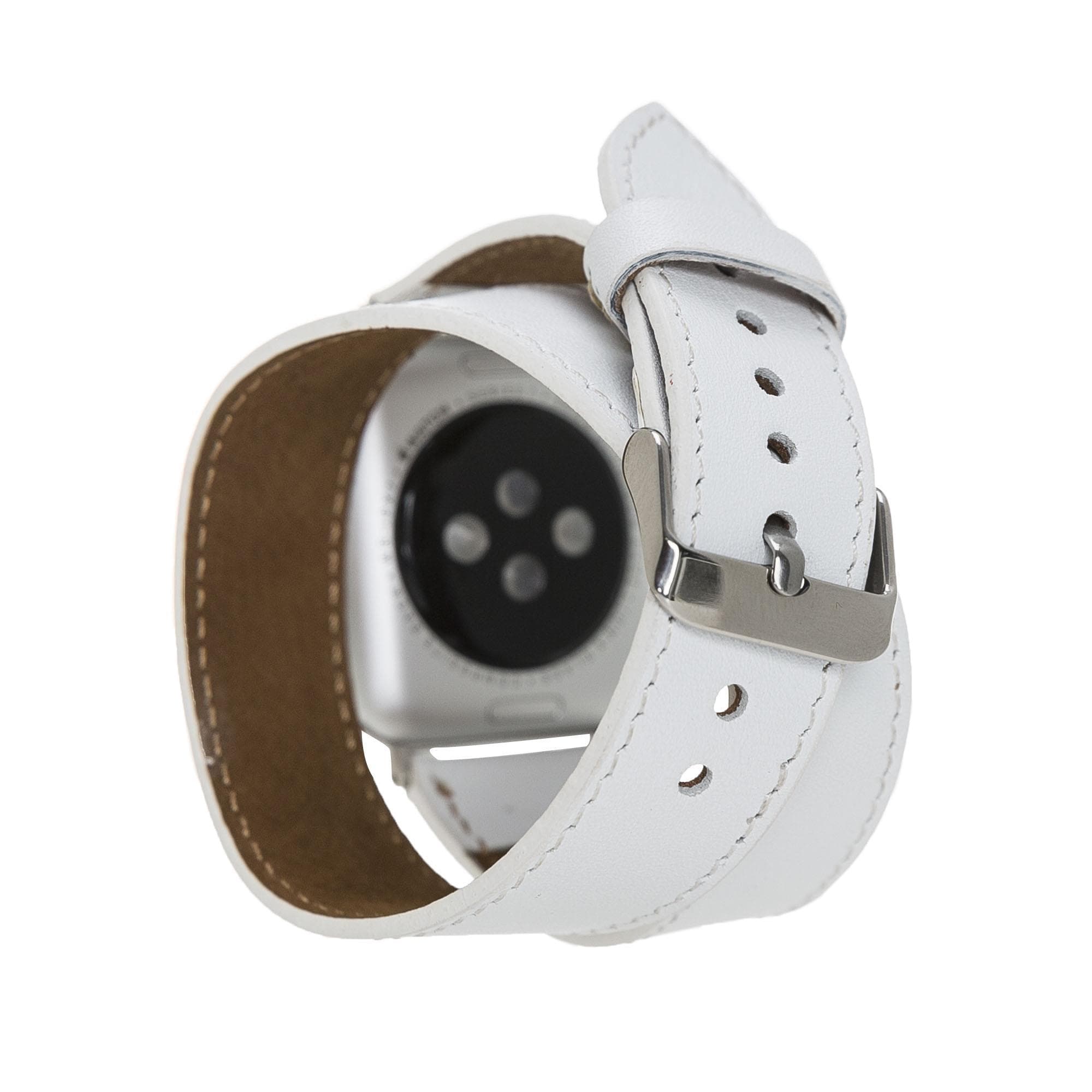 B2B - Leather Apple Watch Bands - DT Double Tour Style Bouletta B2B