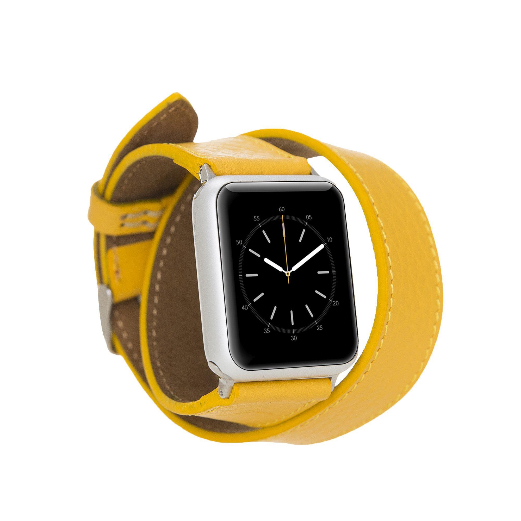 B2B - Leather Apple Watch Bands - DT Double Tour Style FL12 Bouletta B2B
