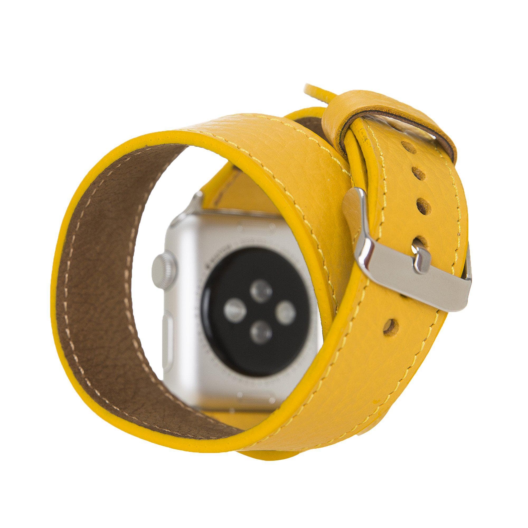 B2B - Leather Apple Watch Bands - DT Double Tour Style Bouletta B2B