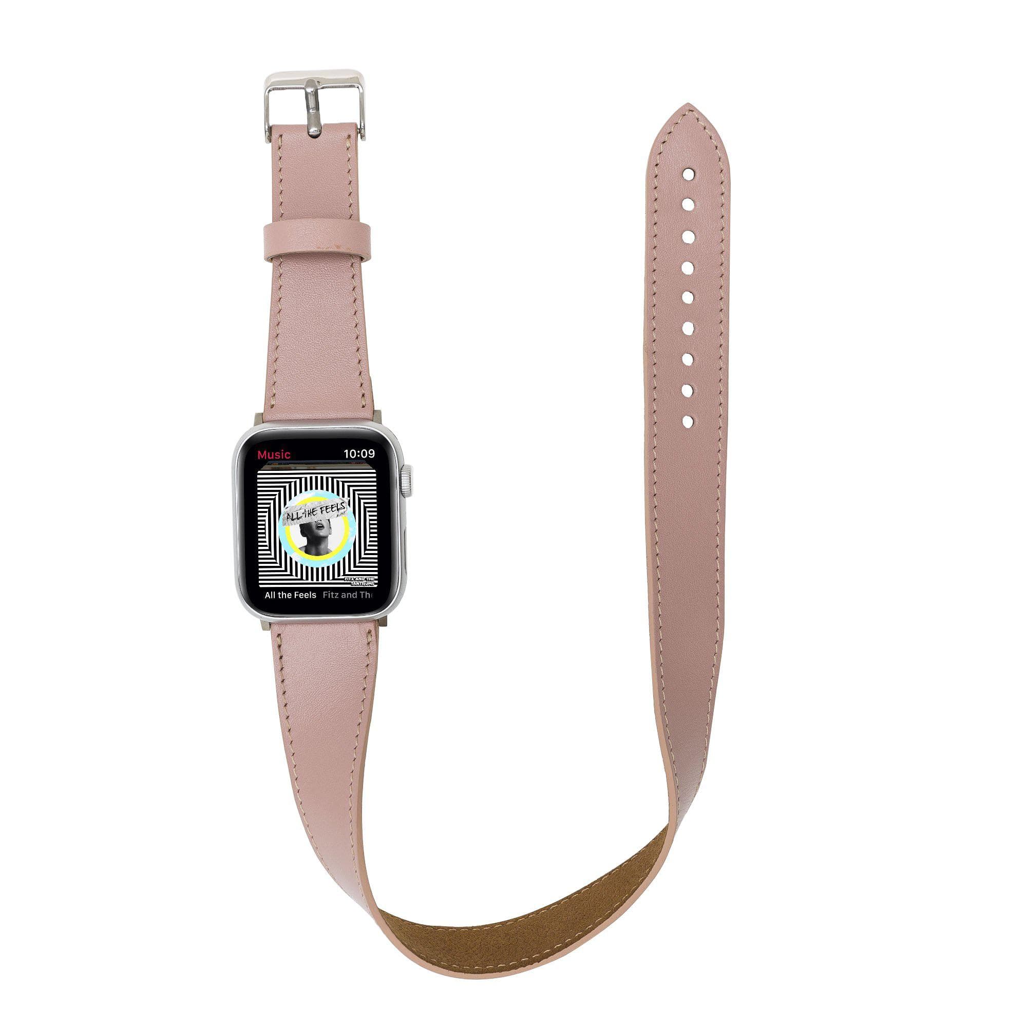 B2B - Leather Apple Watch Bands - DT Double Tour Style Bouletta B2B