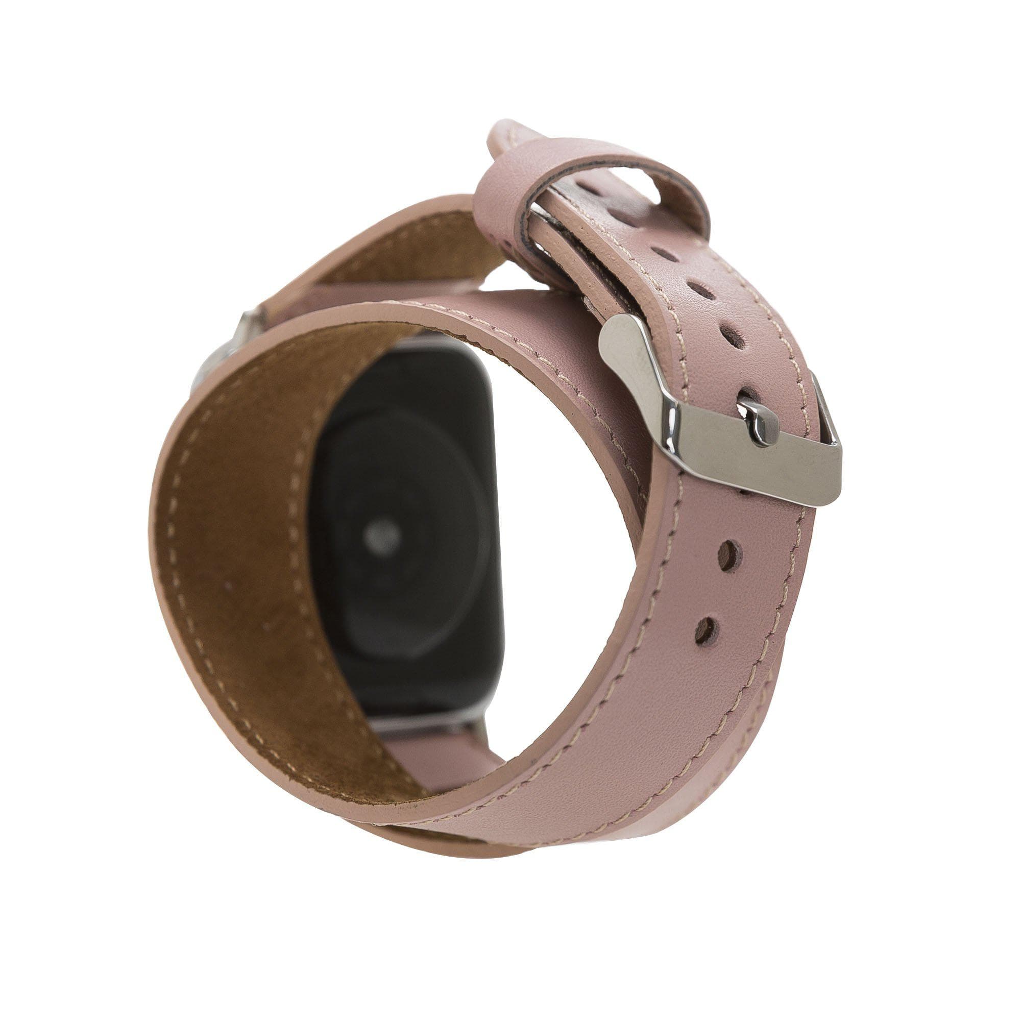 B2B - Leather Apple Watch Bands - DT Double Tour Style Bouletta B2B
