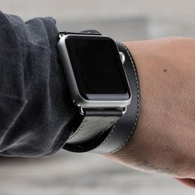 B2B - Leather Apple Watch Bands - DT Double Tour Style Bouletta B2B