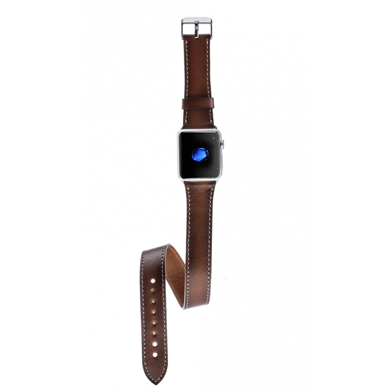 B2B - Leather Apple Watch Bands - DT Double Tour Style Bouletta B2B
