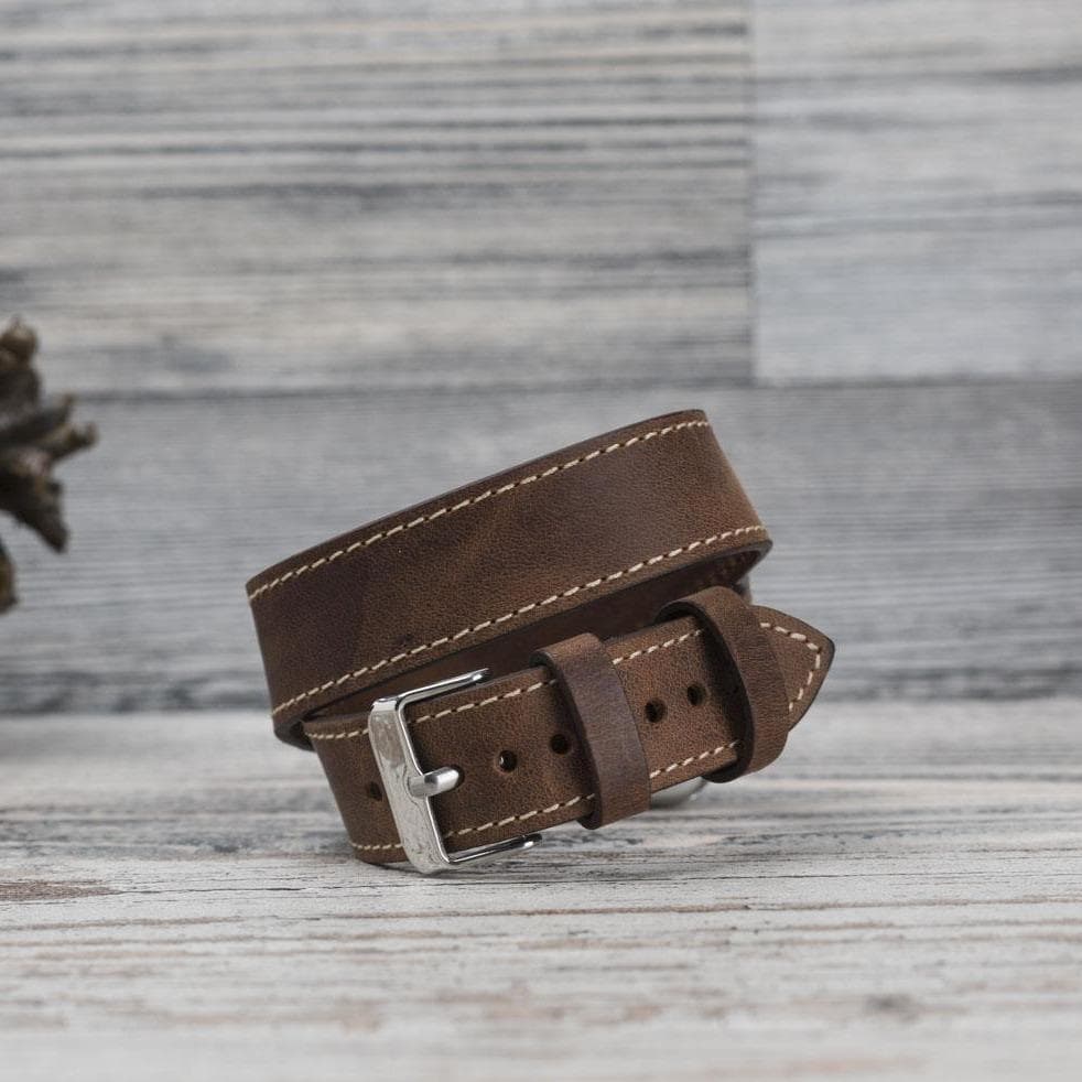 B2B - Leather Apple Watch Bands - DT Double Tour Style Bouletta B2B
