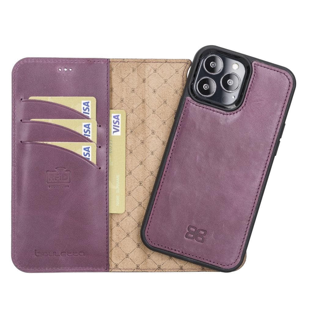 Detachable Leather Wallet Case for Apple iPhone 13 Series Bouletta LTD