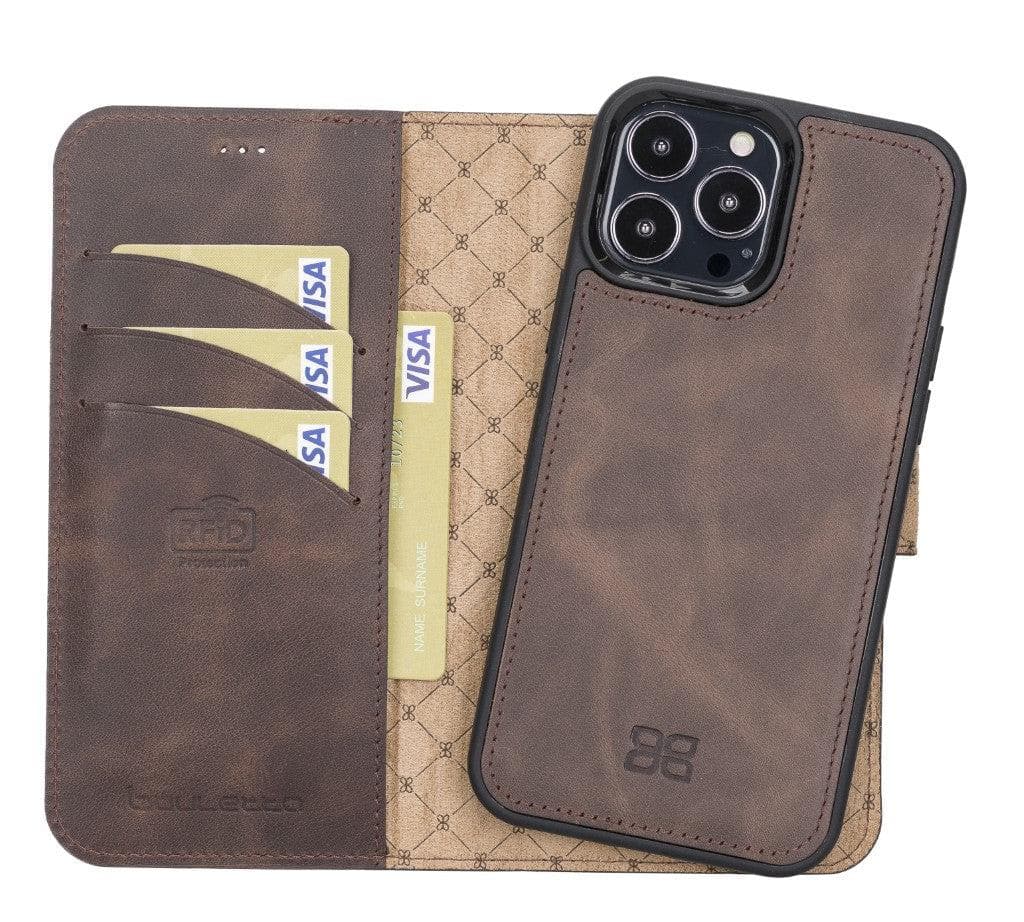 Detachable Leather Wallet Case for Apple iPhone 13 Series Bouletta LTD