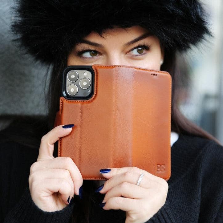 Detachable Leather Wallet Case for Apple iPhone 13 Series Bouletta LTD