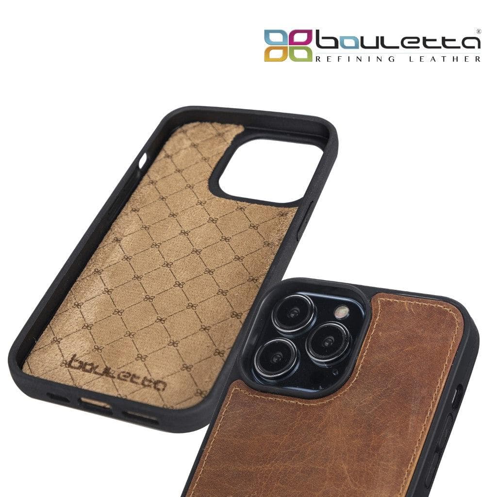 Apple iPhone 13 Series Leather Case with Flexible Back Cover Bouletta LTD