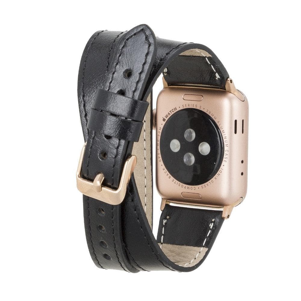 Leeds Double Tour Slim Apple Leather Watch Strap Bouletta LTD
