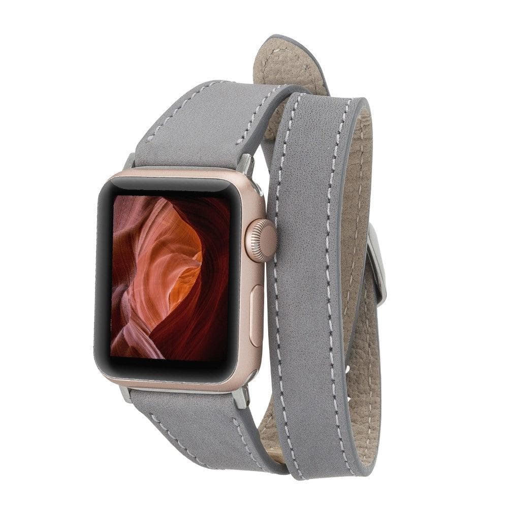 Leeds Double Tour Slim Apple Leather Watch Strap RST9 Bouletta LTD