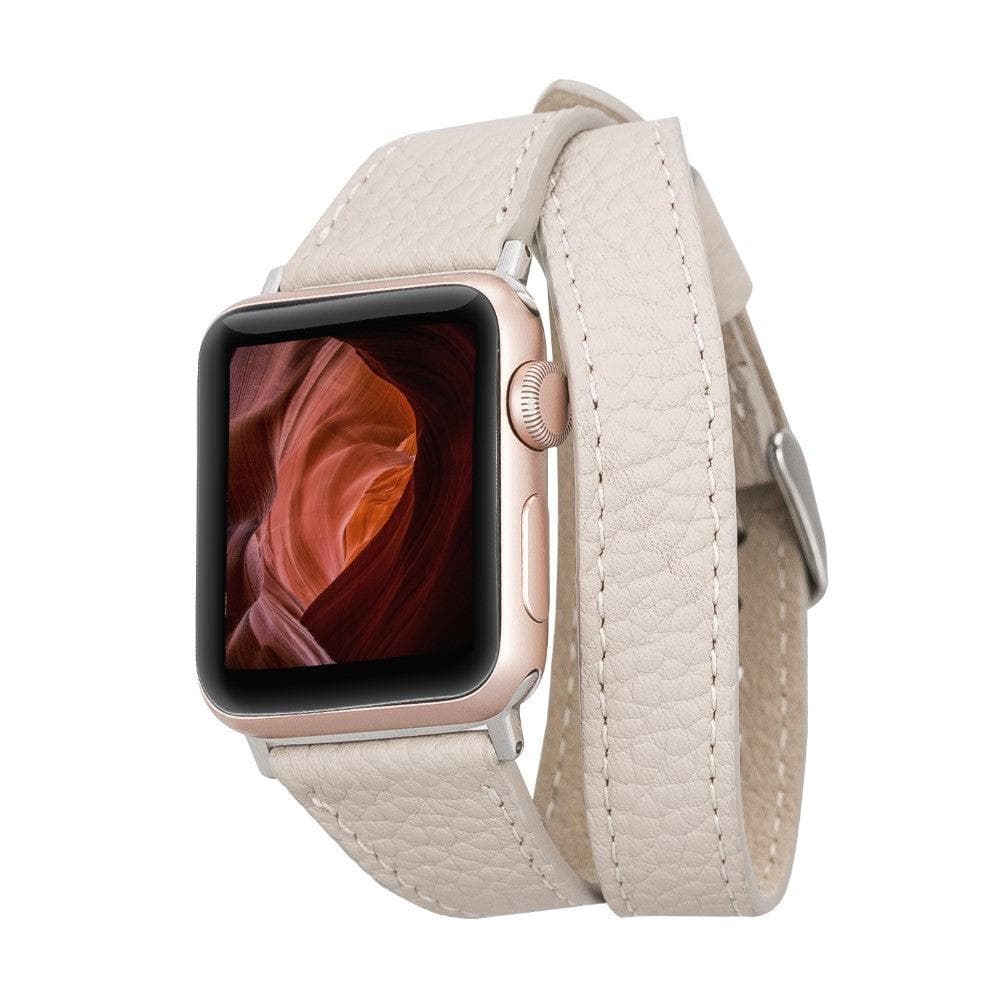 Leeds Double Tour Slim Apple Leather Watch Strap ERC3 Bouletta LTD