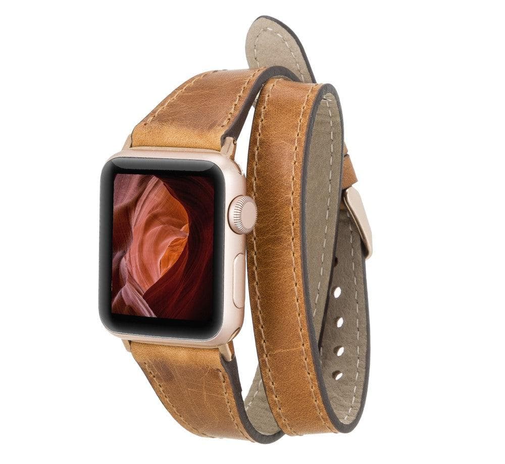 Leeds Double Tour Slim Apple Leather Watch Strap V18 Bouletta LTD