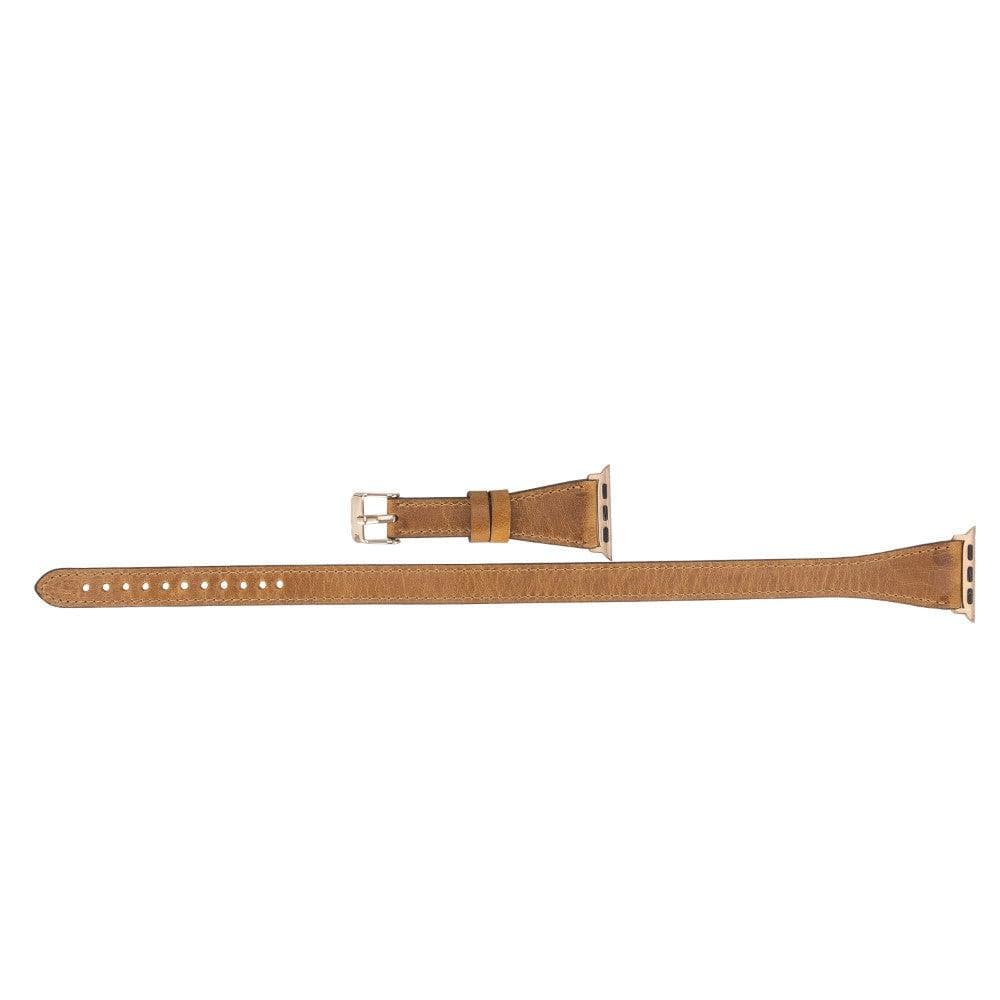 Leeds Double Tour Slim Apple Leather Watch Strap Bouletta LTD