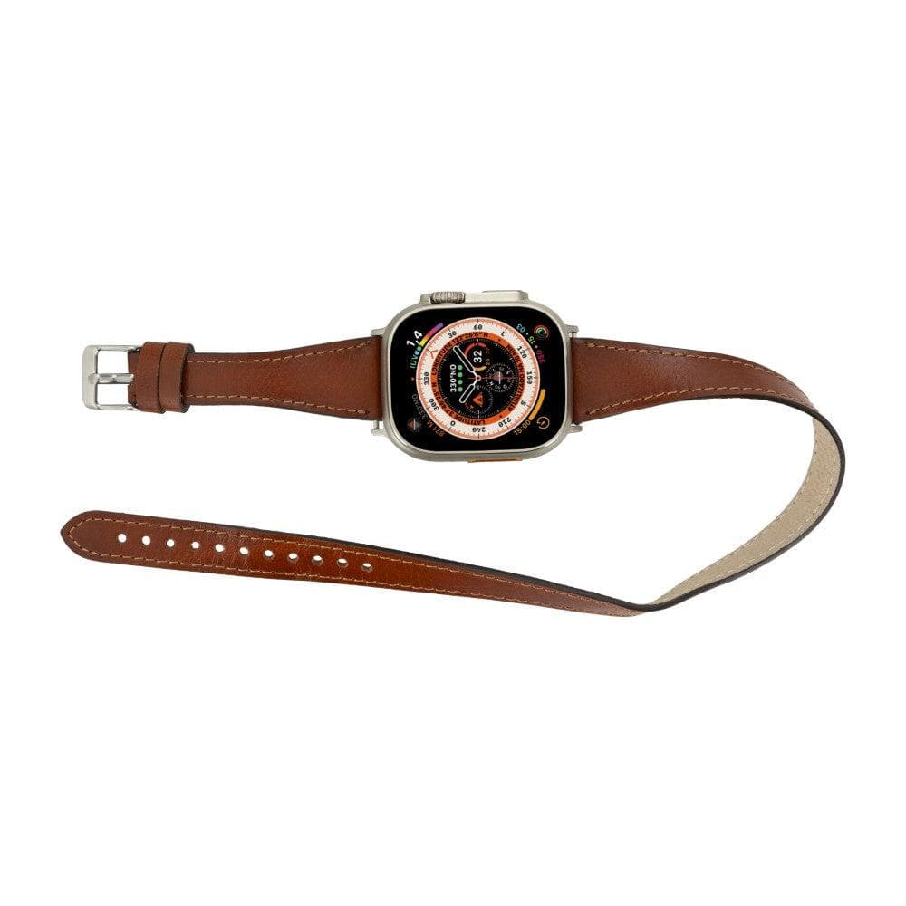 Leeds Double Tour Slim Apple Watch Leather Straps Bouletta LTD