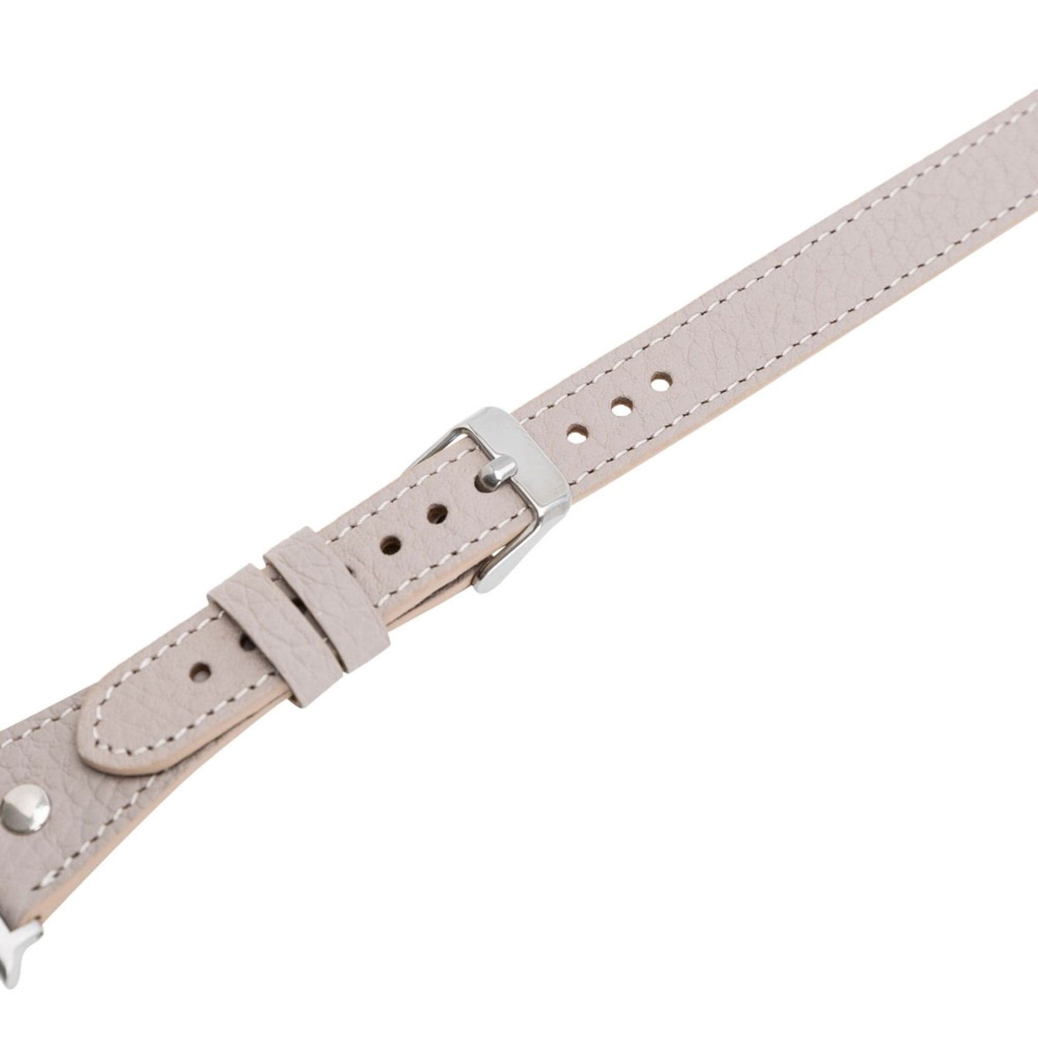 Leeds Double Tour Slim with Silver Bead Apple Watch Leather Straps Bouletta LTD