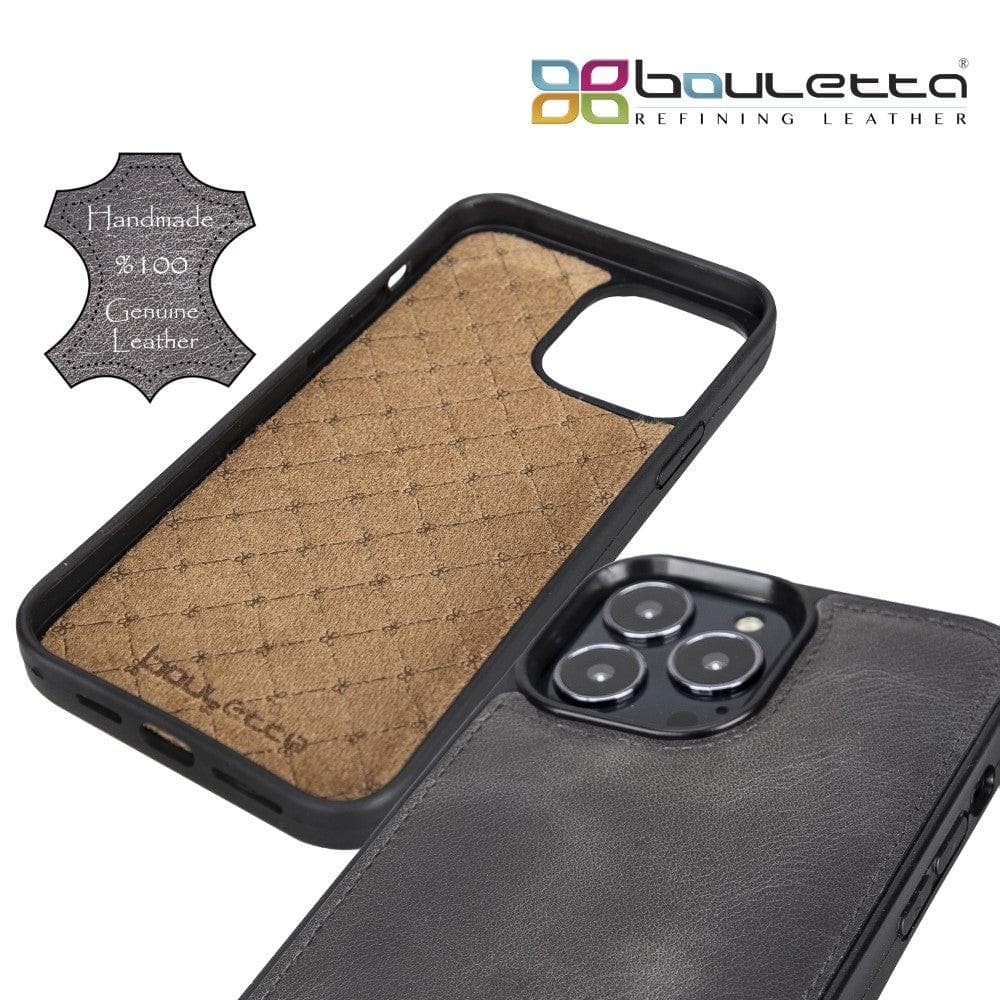 Apple iPhone 13 Series Leather Case with Flexible Back Cover Bouletta LTD
