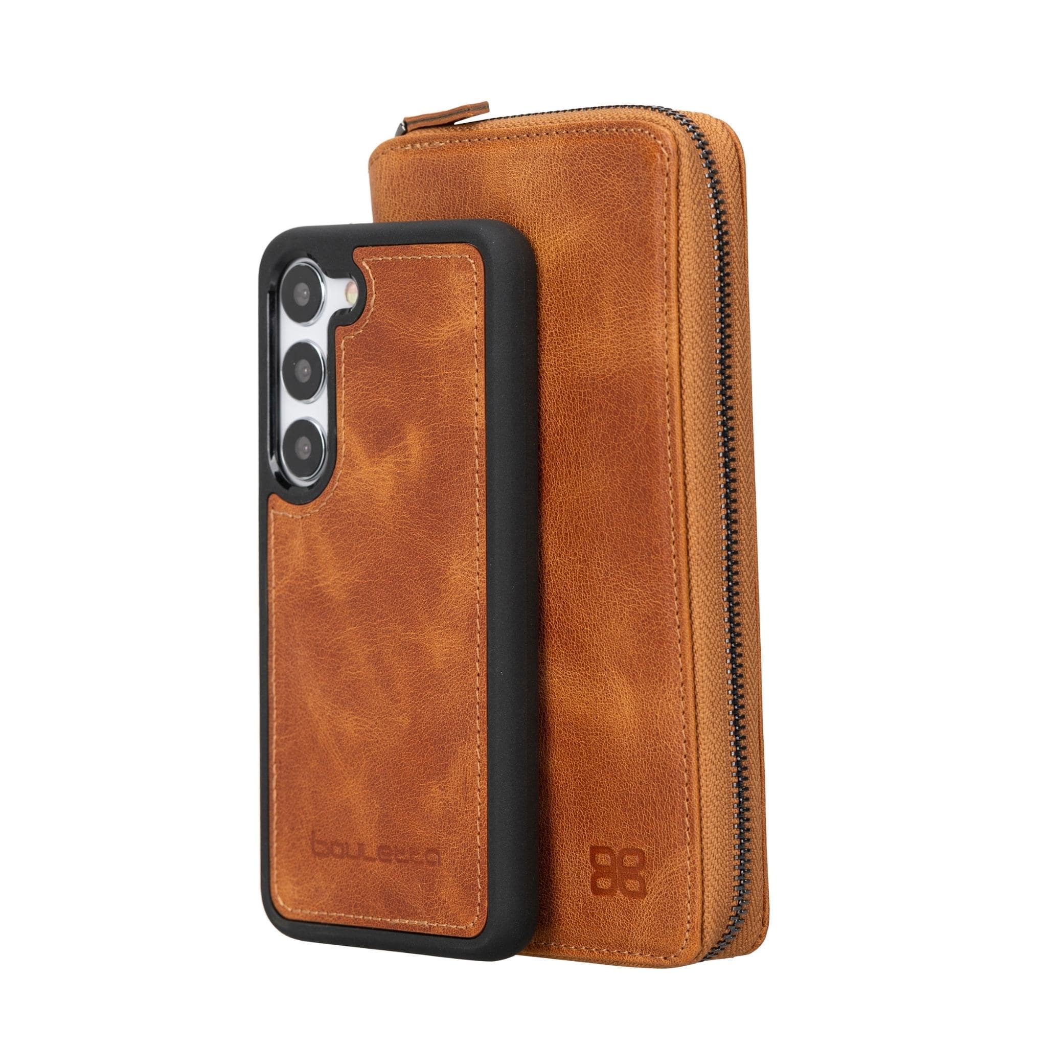 Samsung Galaxy S24 Series Zippered Leather Wallet Cases - PMW Bouletta LTD