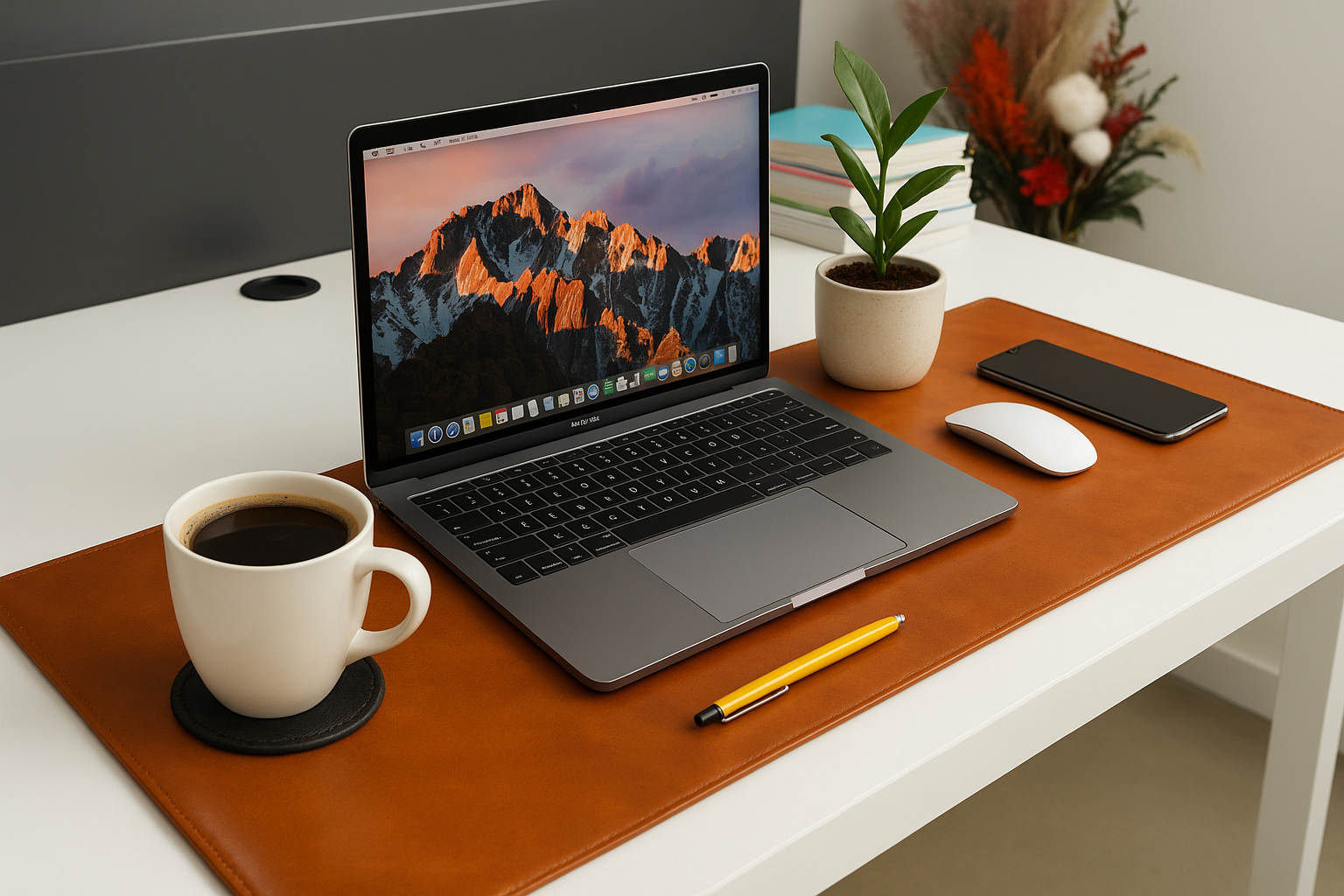 Leather Desk Mat (37 cm X 80 cm)