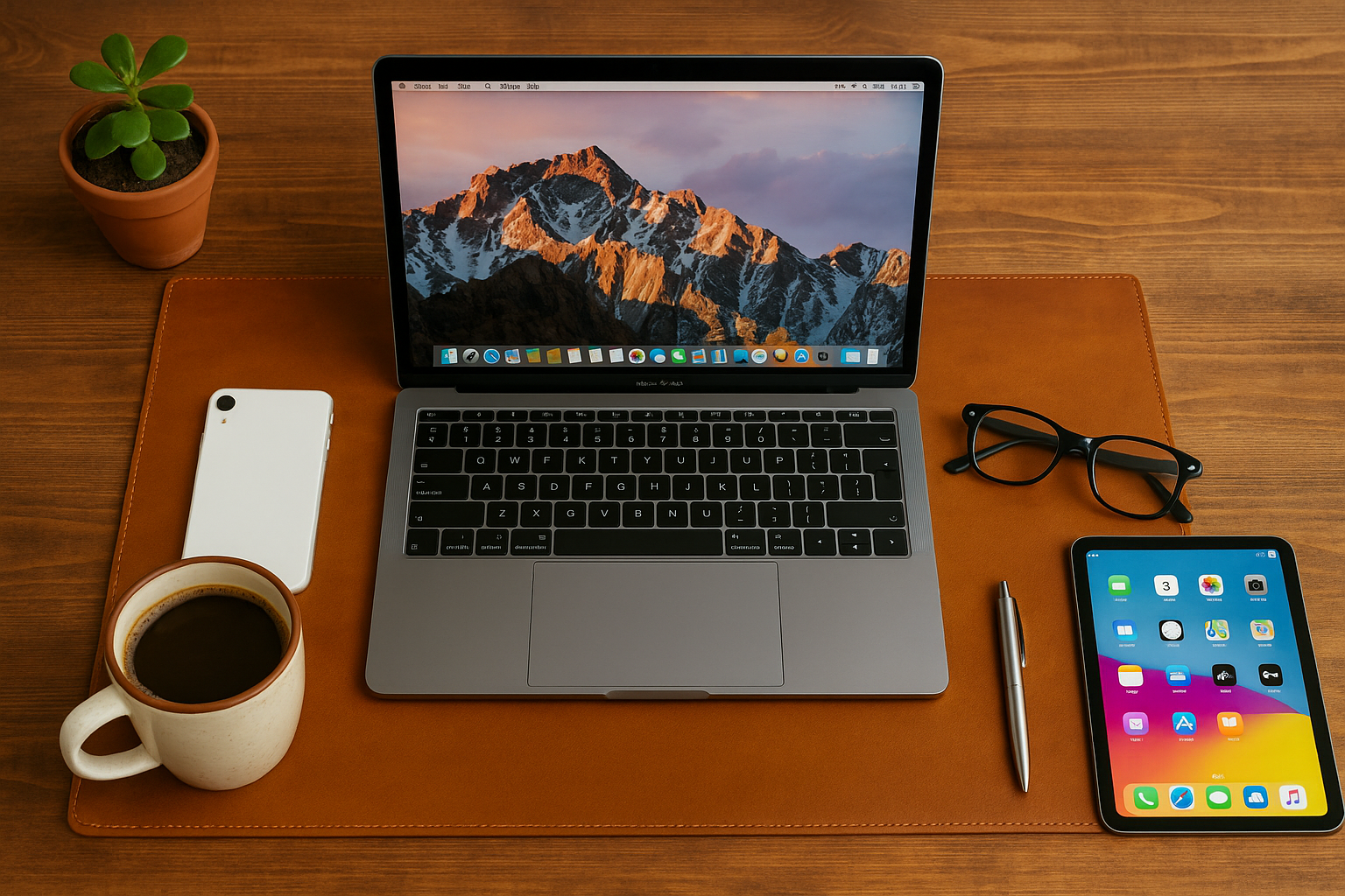 Leather Desk Mat (97 cm X 40 cm)