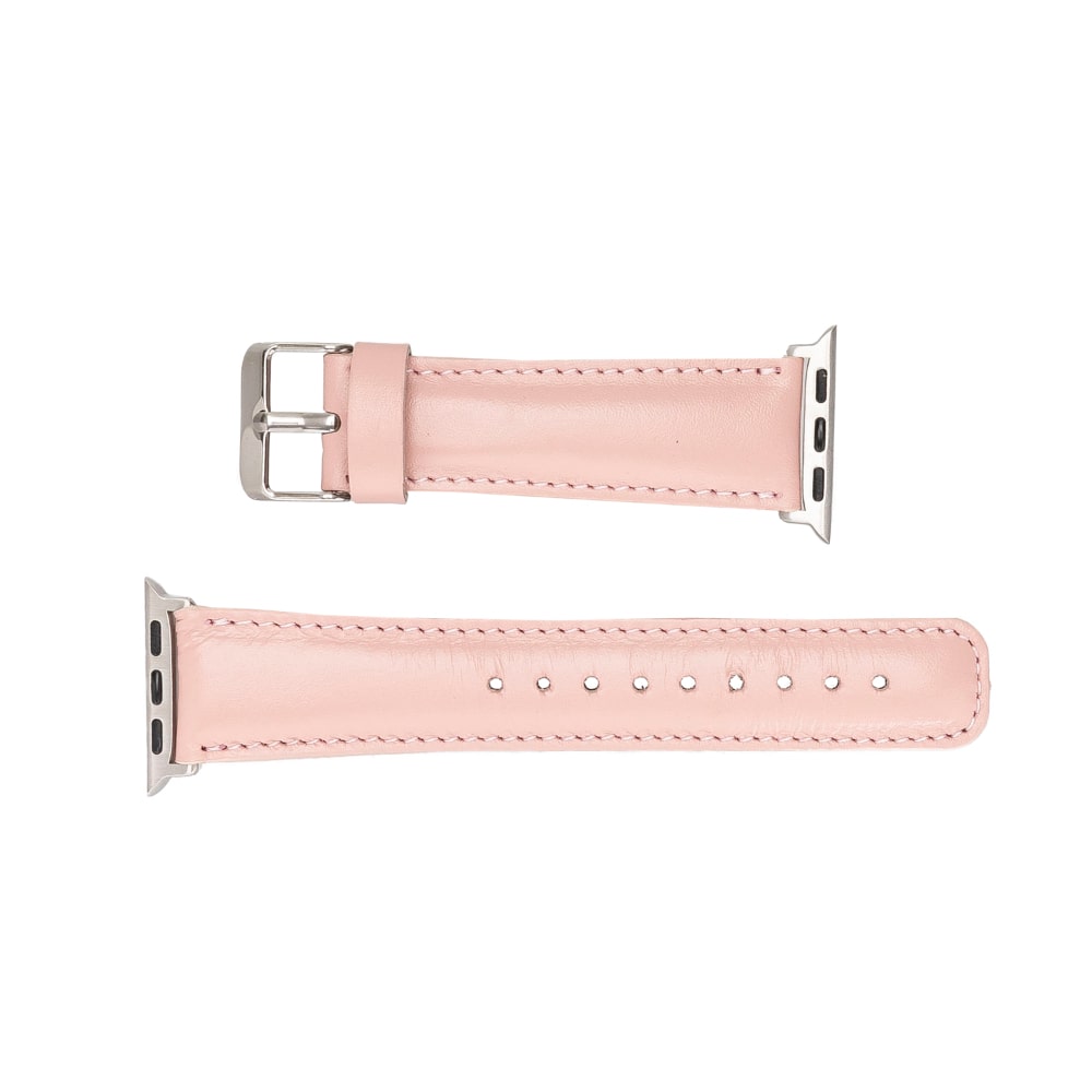 Luxury Nude Pink Classic Leather Apple Watch Band for All Series & Sizes - MADUEM - 4