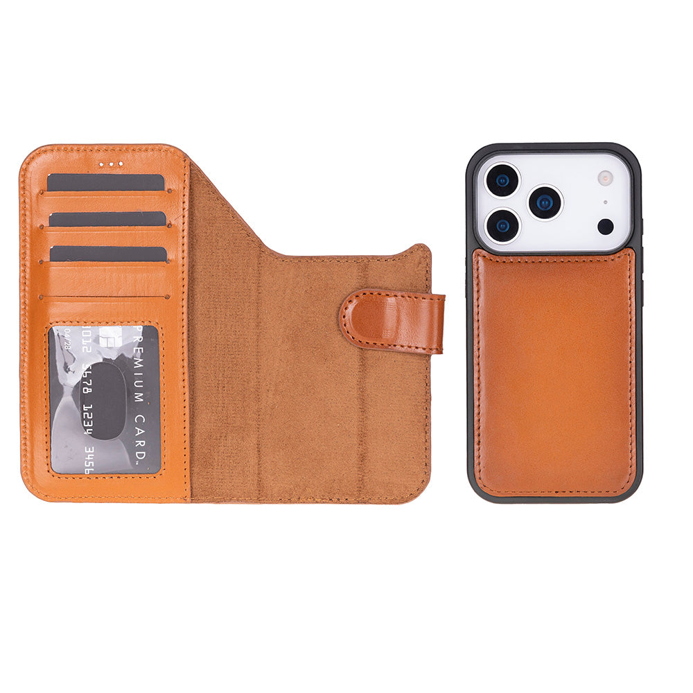Magic iPhone 17 Pro Leather Detachable Wallet Case
