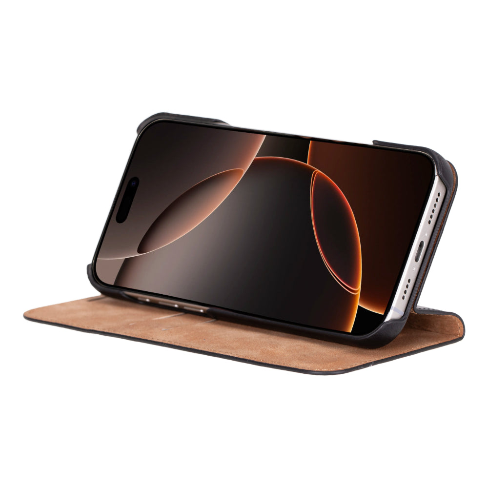 Sonat Leather iPhone 16 Pro Folio Case