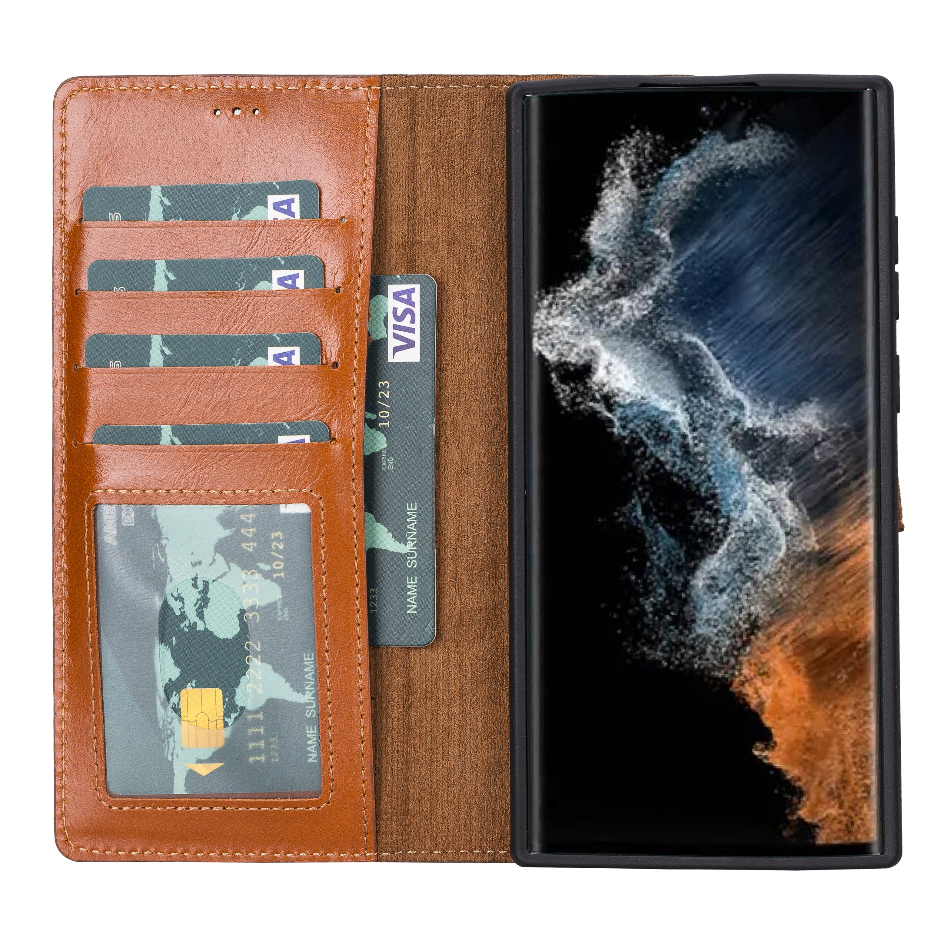 Magic Samsung Galaxy S22 Plus Leather Detachable Wallet Case