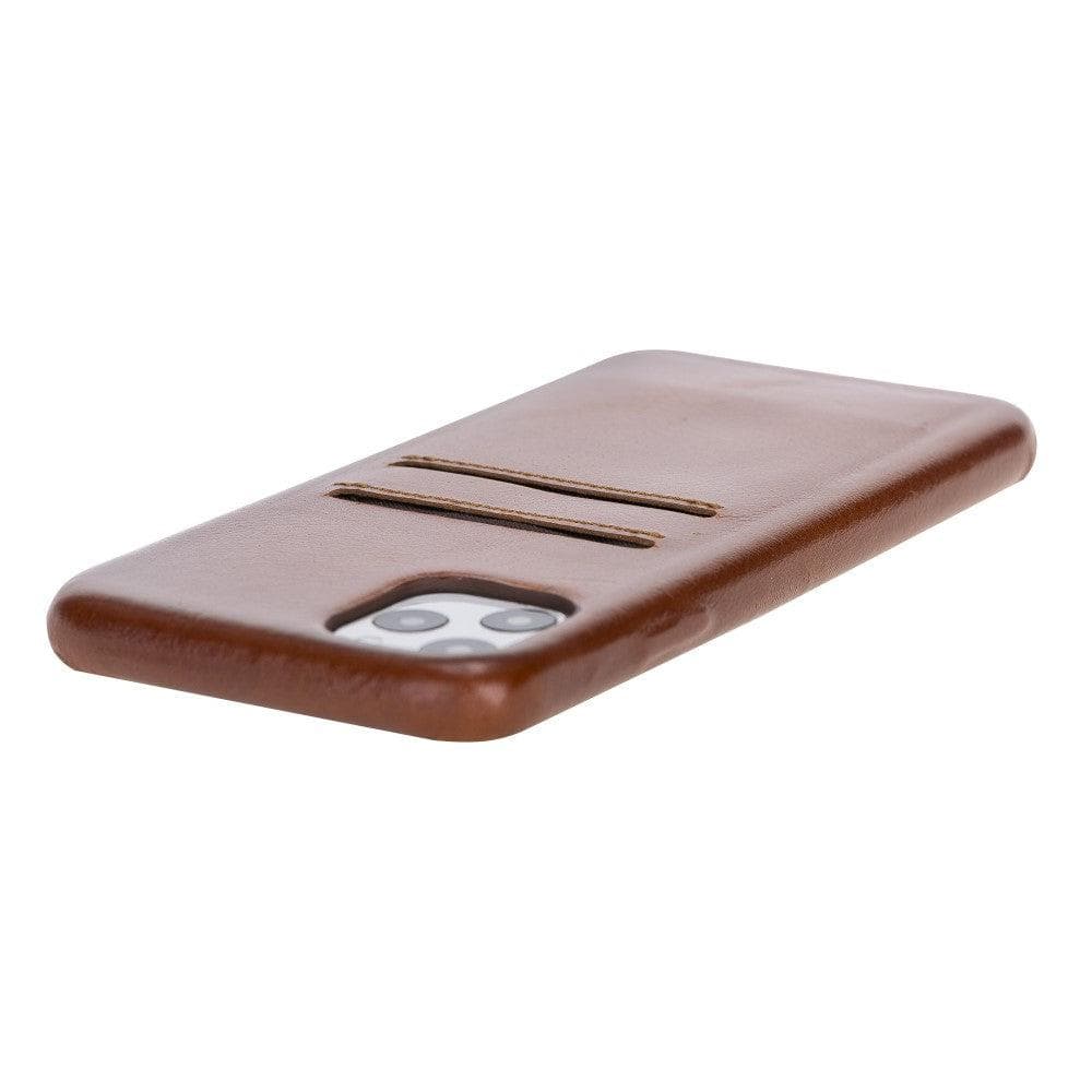 B2B- Apple iPhone 11 Series Ultra Cover Card Holder / UC iPhone 11 Pro Max 6.5" / Tan Bouletta B2B