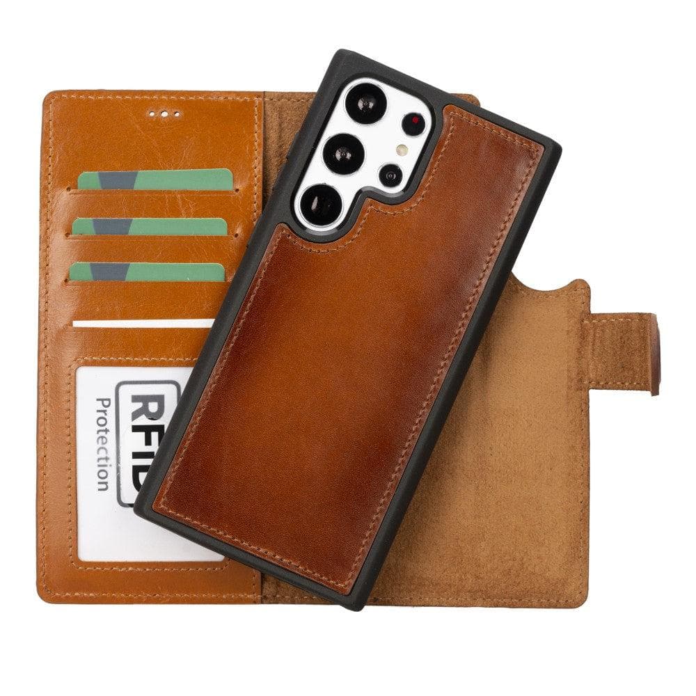 B2B - Samsung S23 Series Detachble Leather Magic Wallet Case S23 Ultra / RST2EF Bouletta