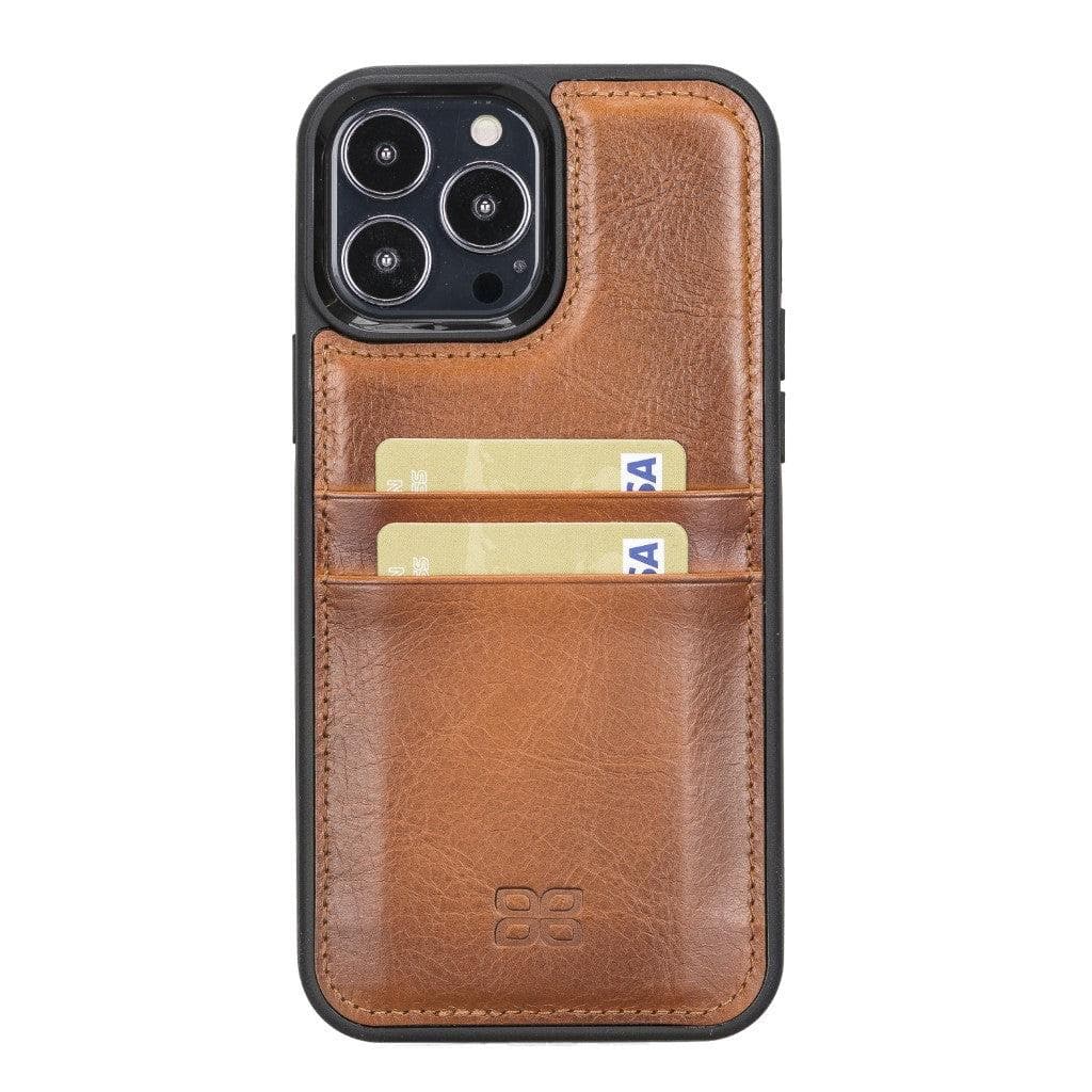 Flexible Leather Back Cover with Card Holder for iPhone 13 Series Bouletta LTD